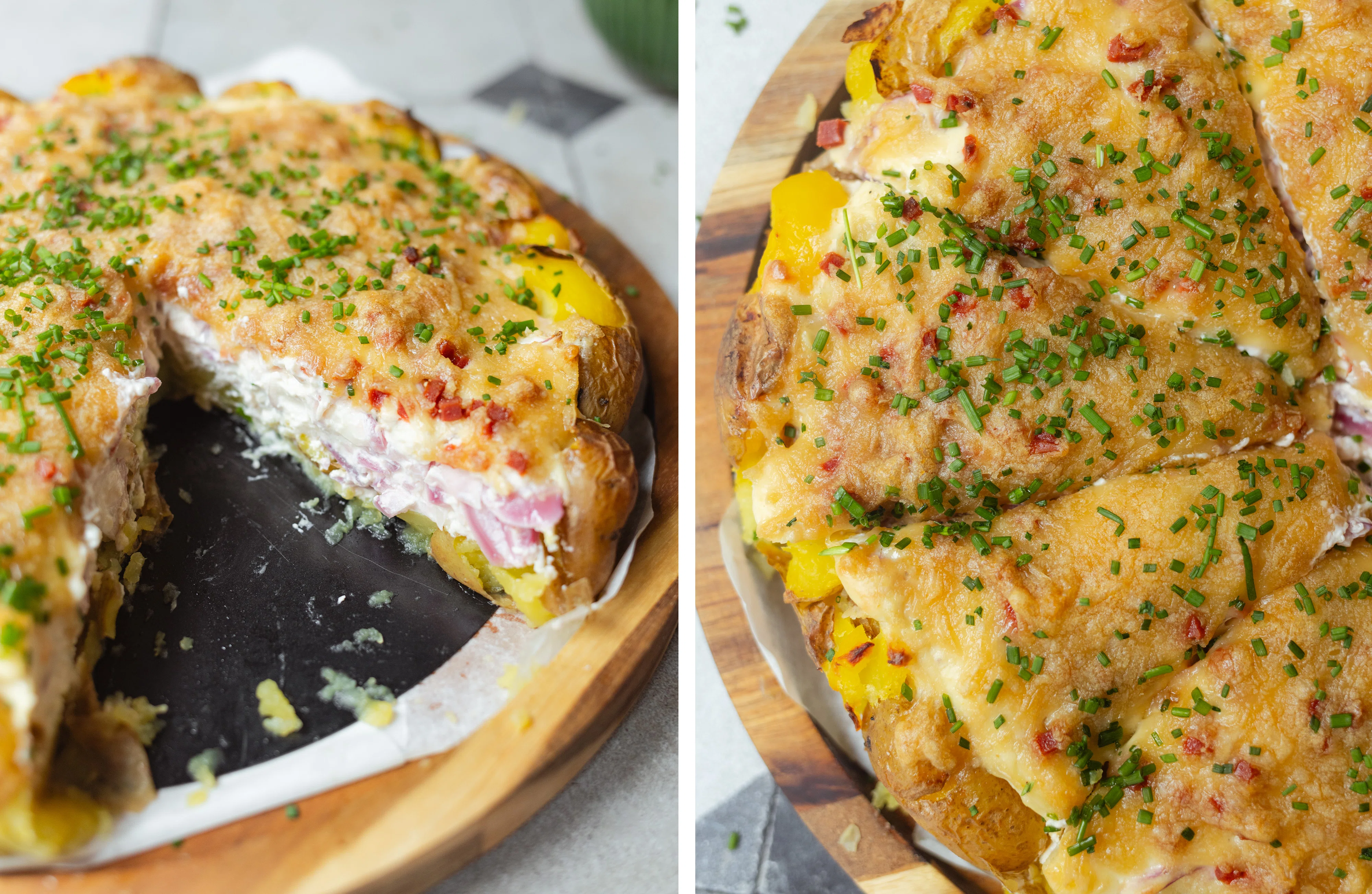 R956 Smashed Potato Onion Tarte