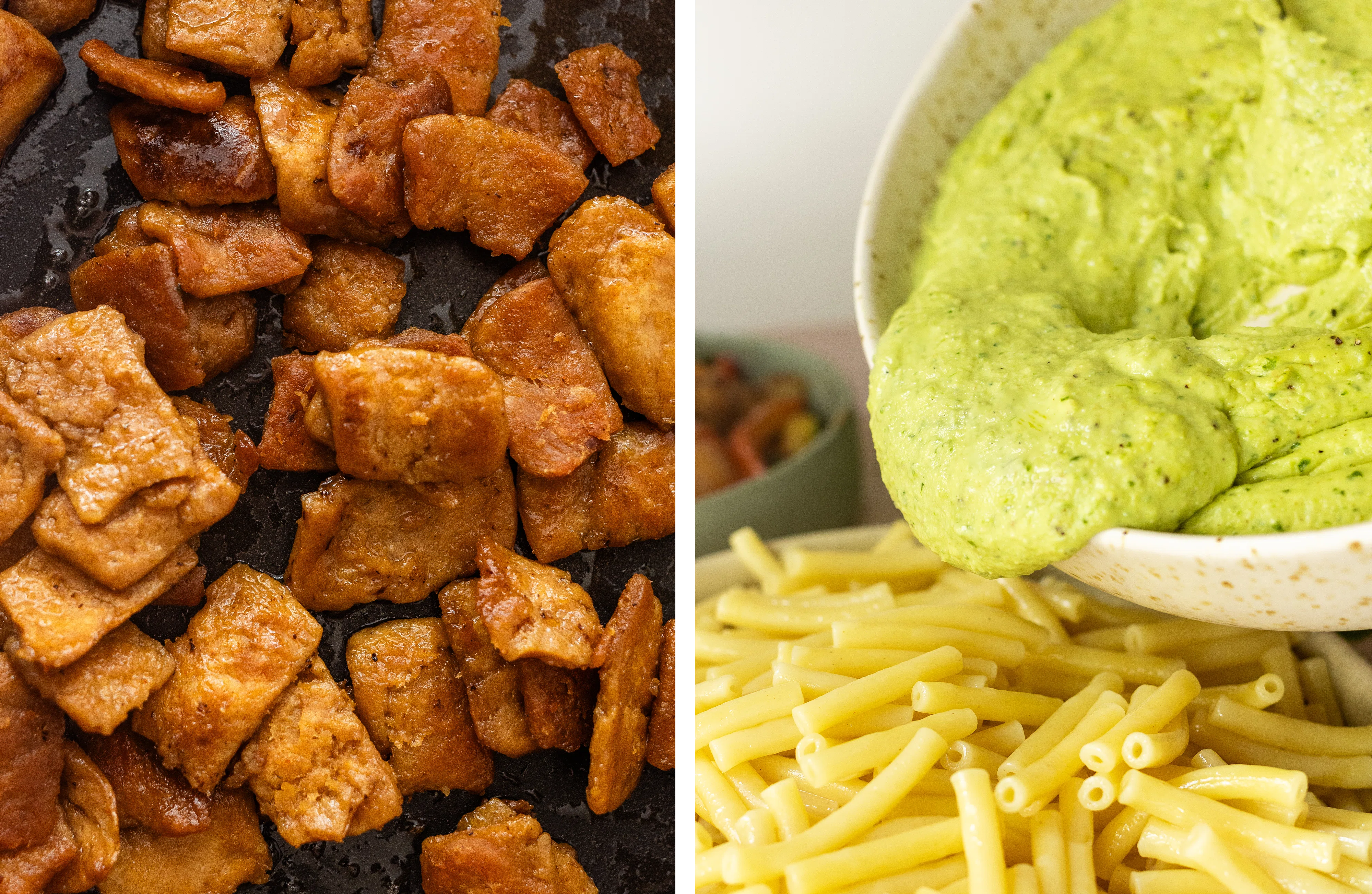 R969 – Bunte Burger – Vegan Summery Mac ‘n’ Cheese with Bacon