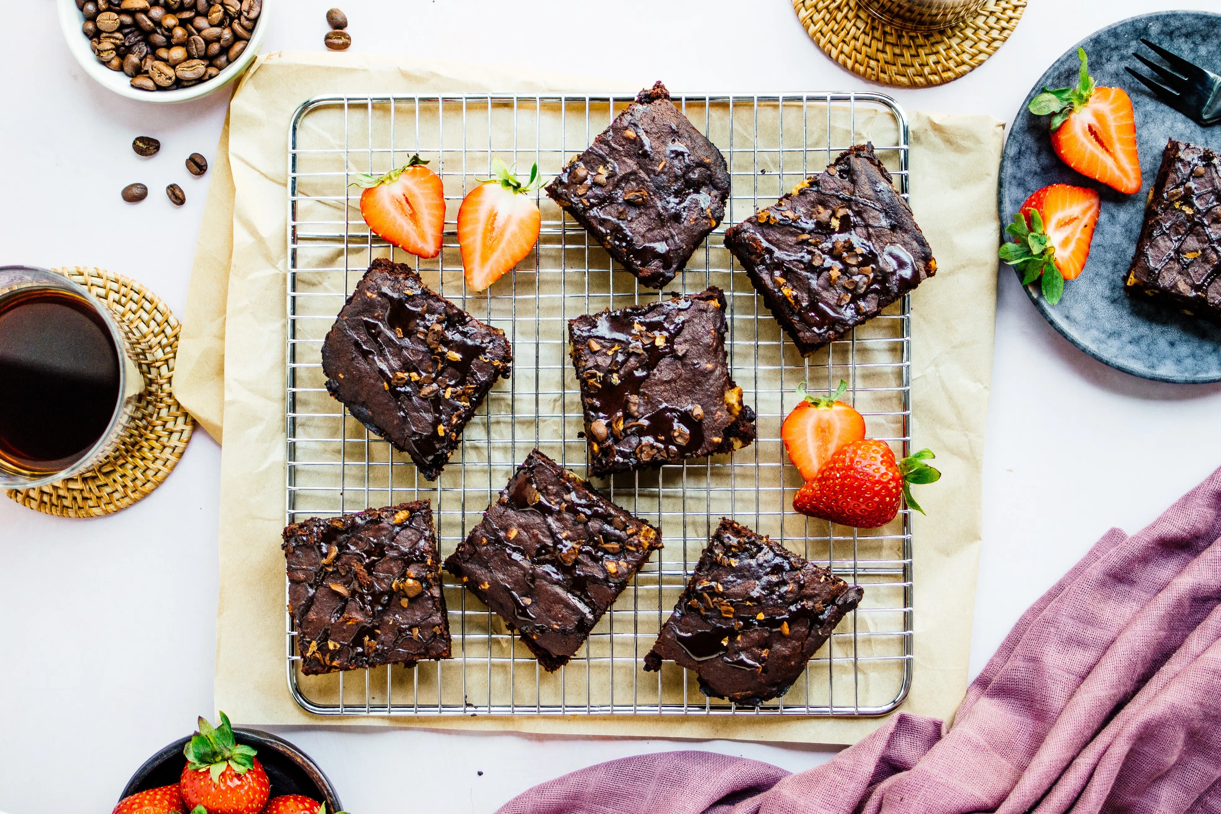 Vegane Espresso-Brownies