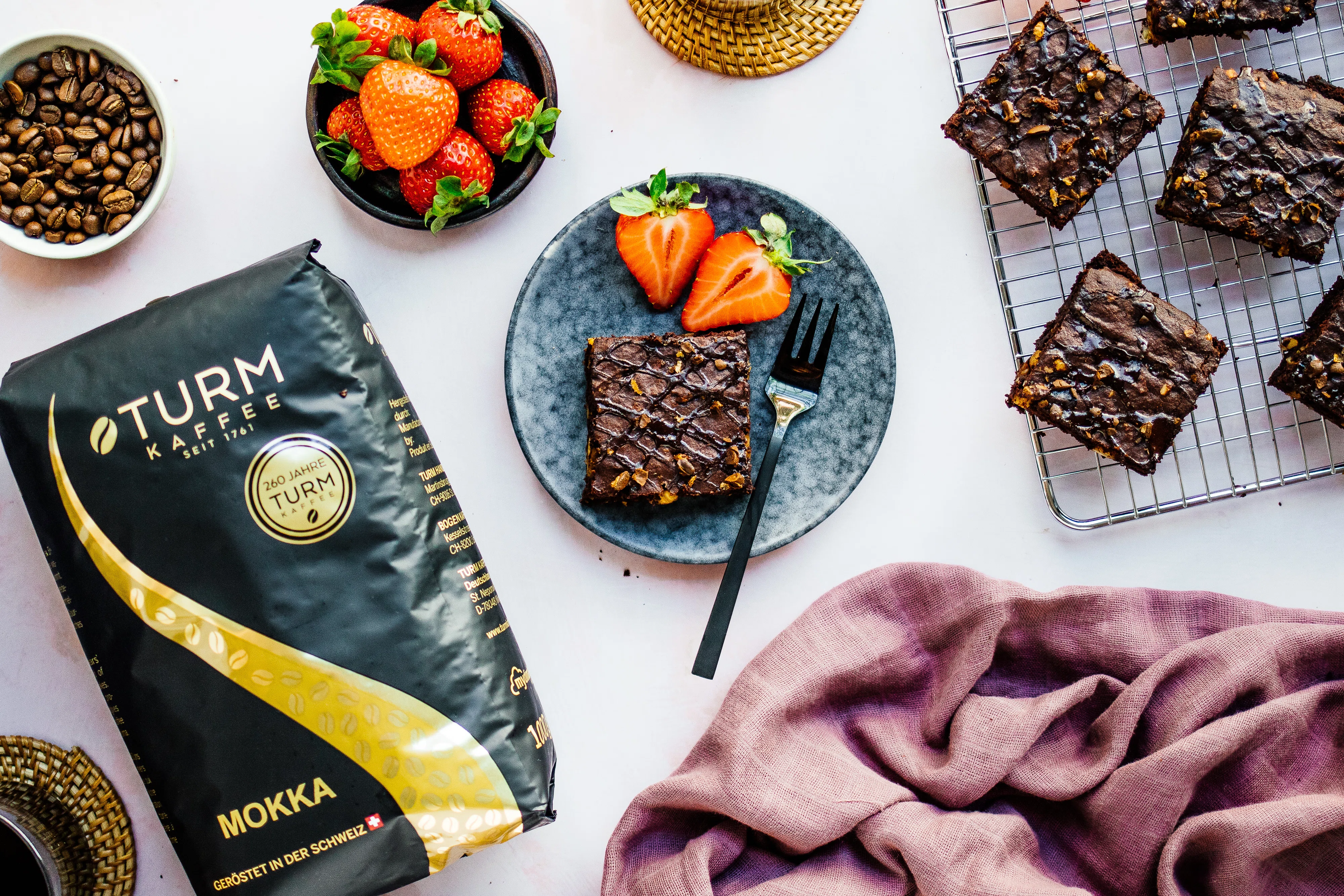 R646 Vegane Espresso-Brownies