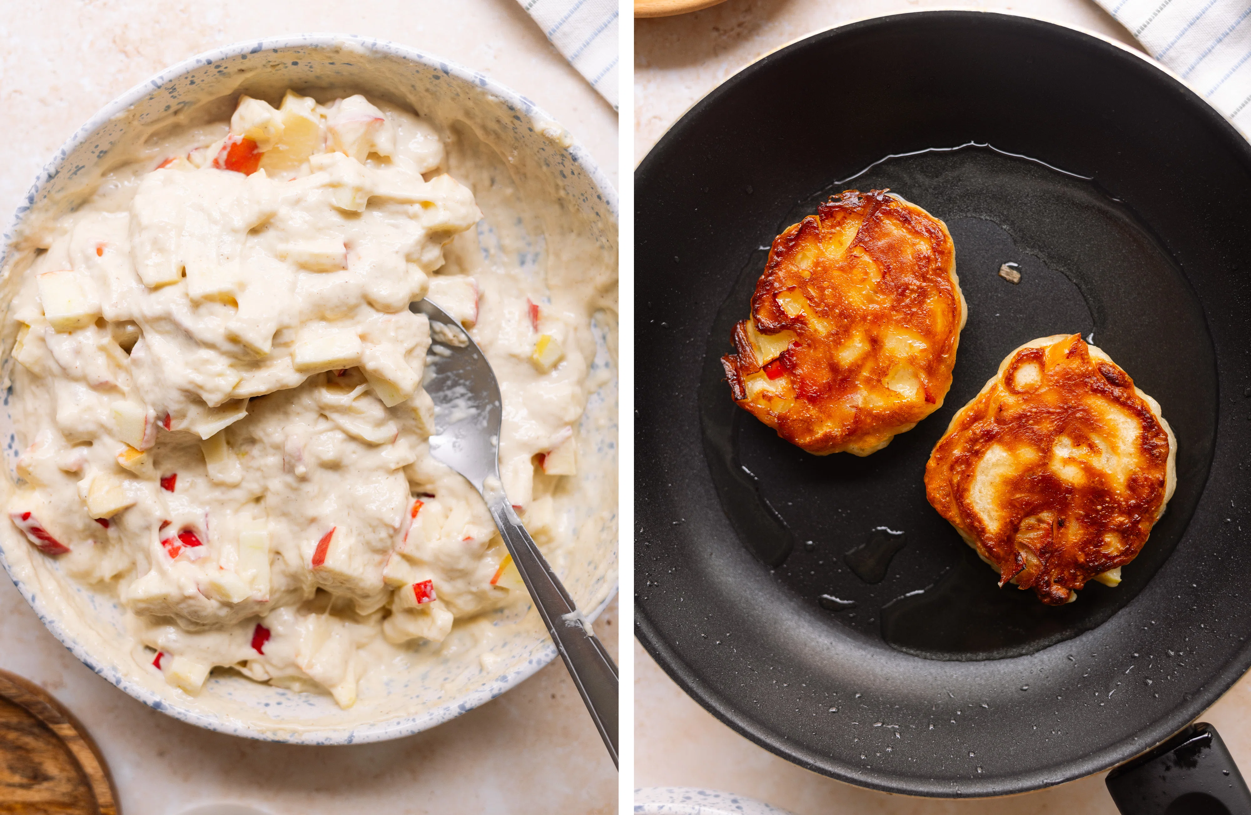 R31 Vegan Yeast Pancakes with Apples