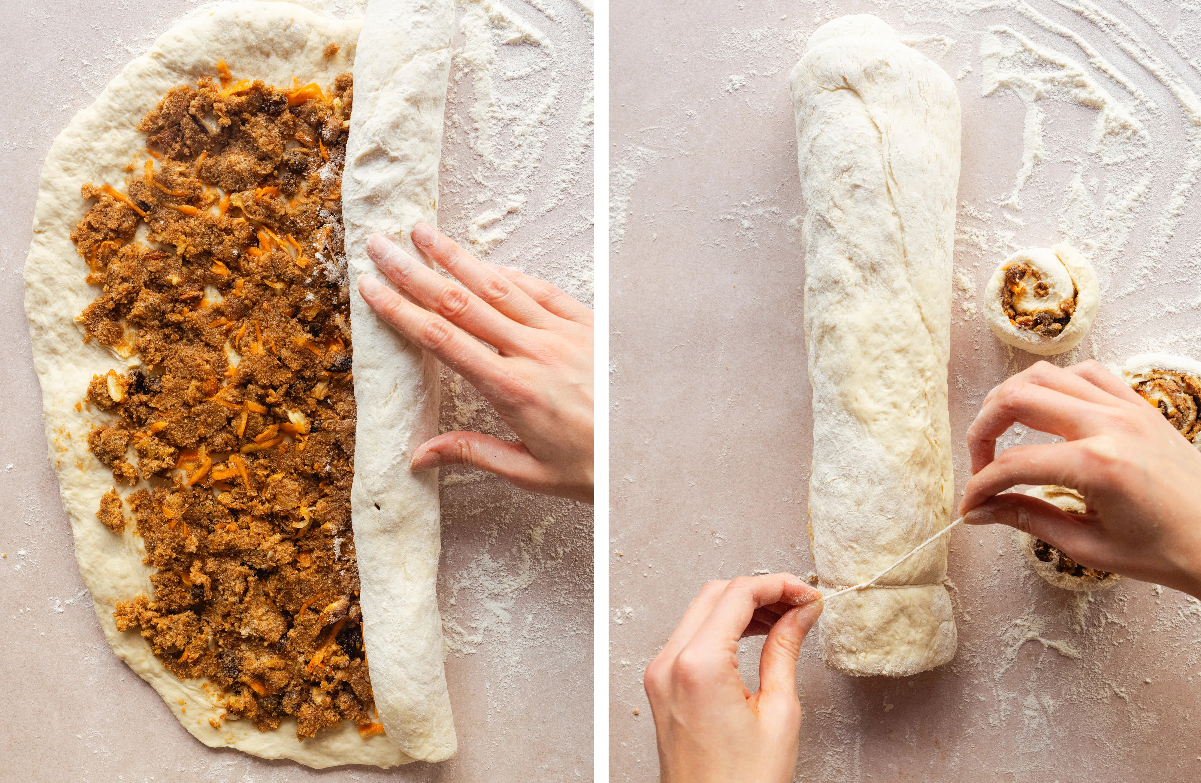 R960 Vegane Carrot Cake Zimtschnecken