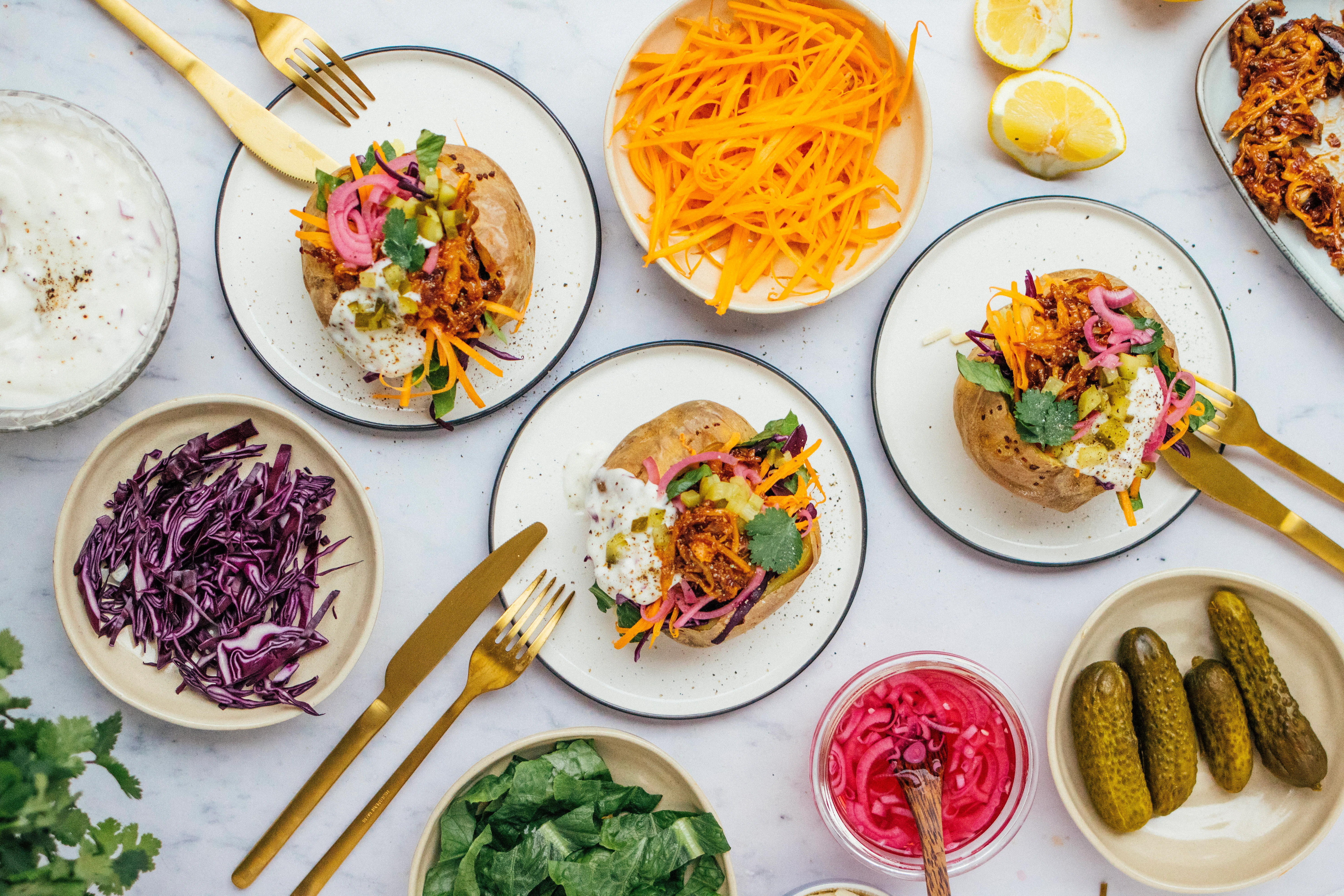 Vegane Kumpir mit Pulled Mushrooms