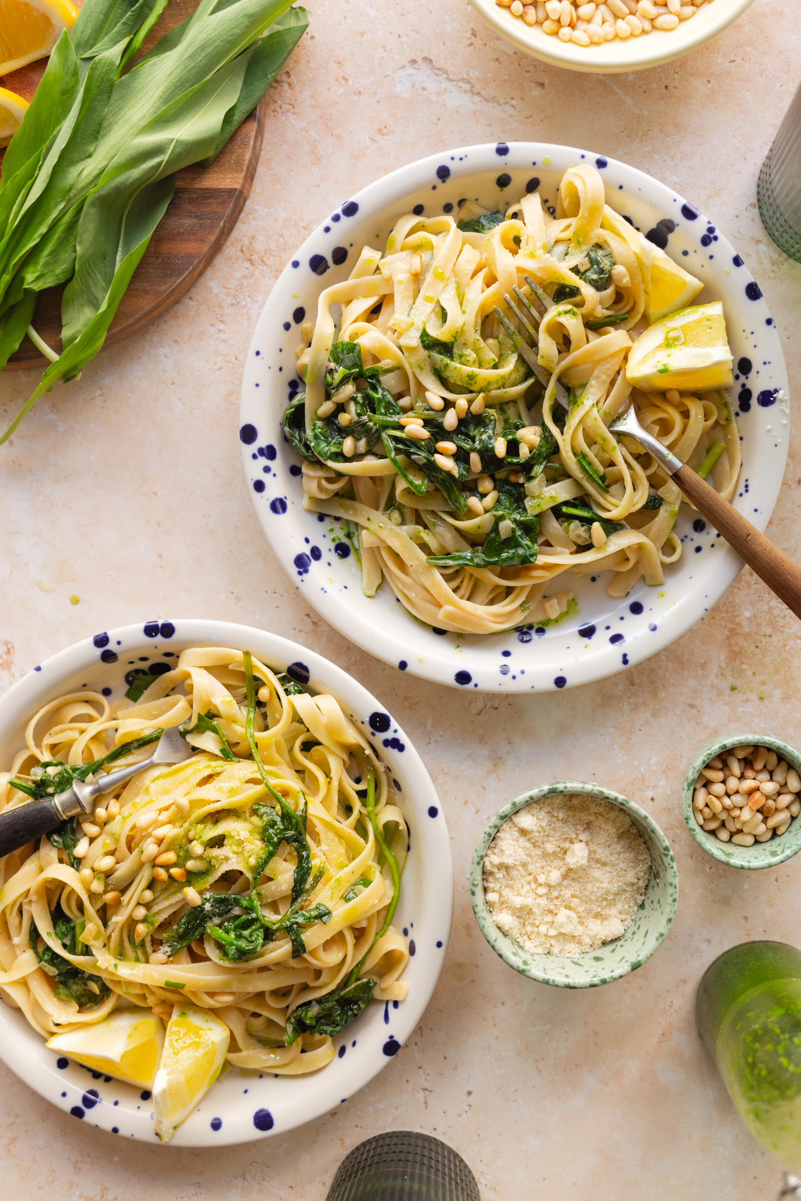 R273 Schnelle Pasta in Bärlauch-Zitronen-Soße