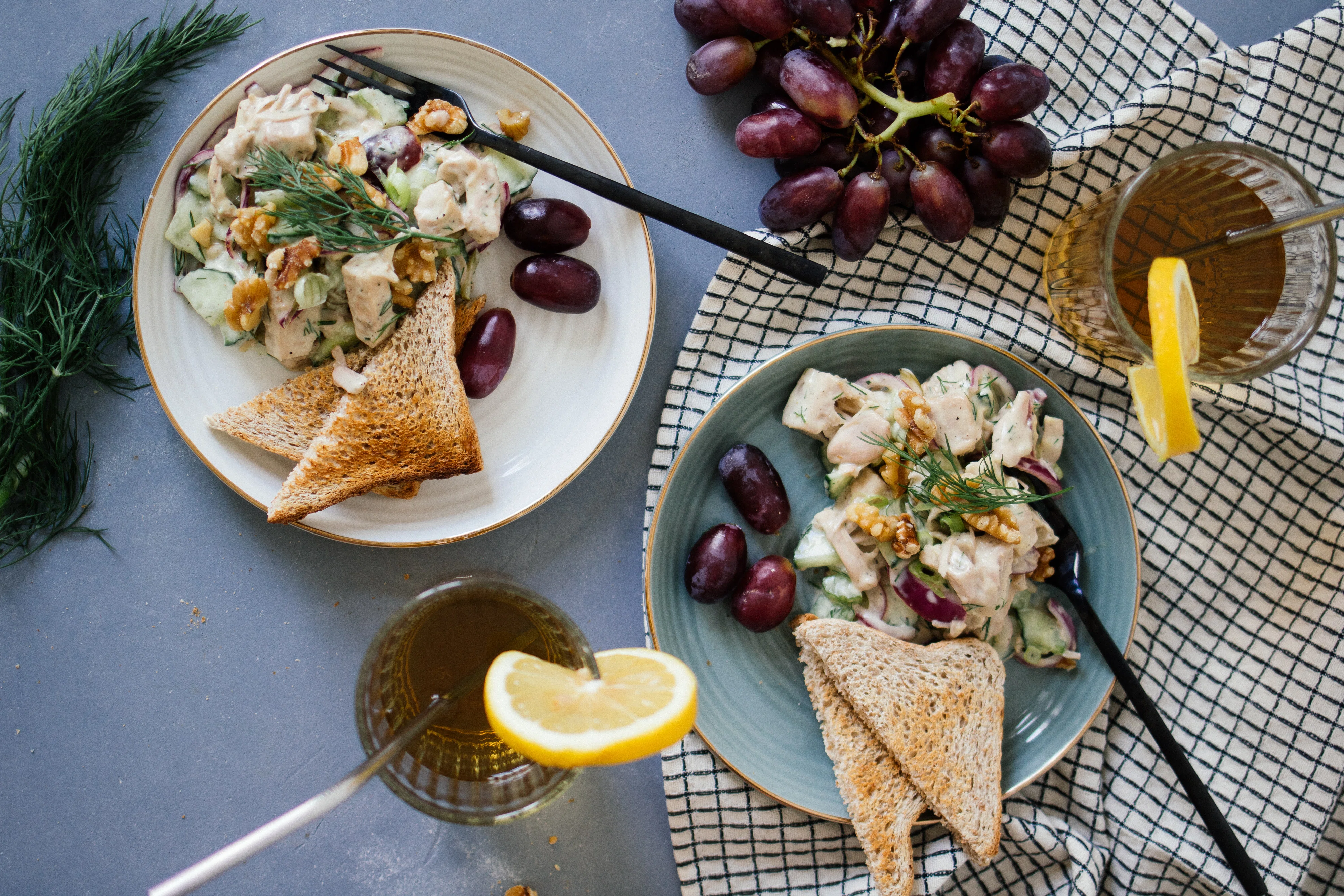 Veganer Chicken-Salat mit Jackfruit