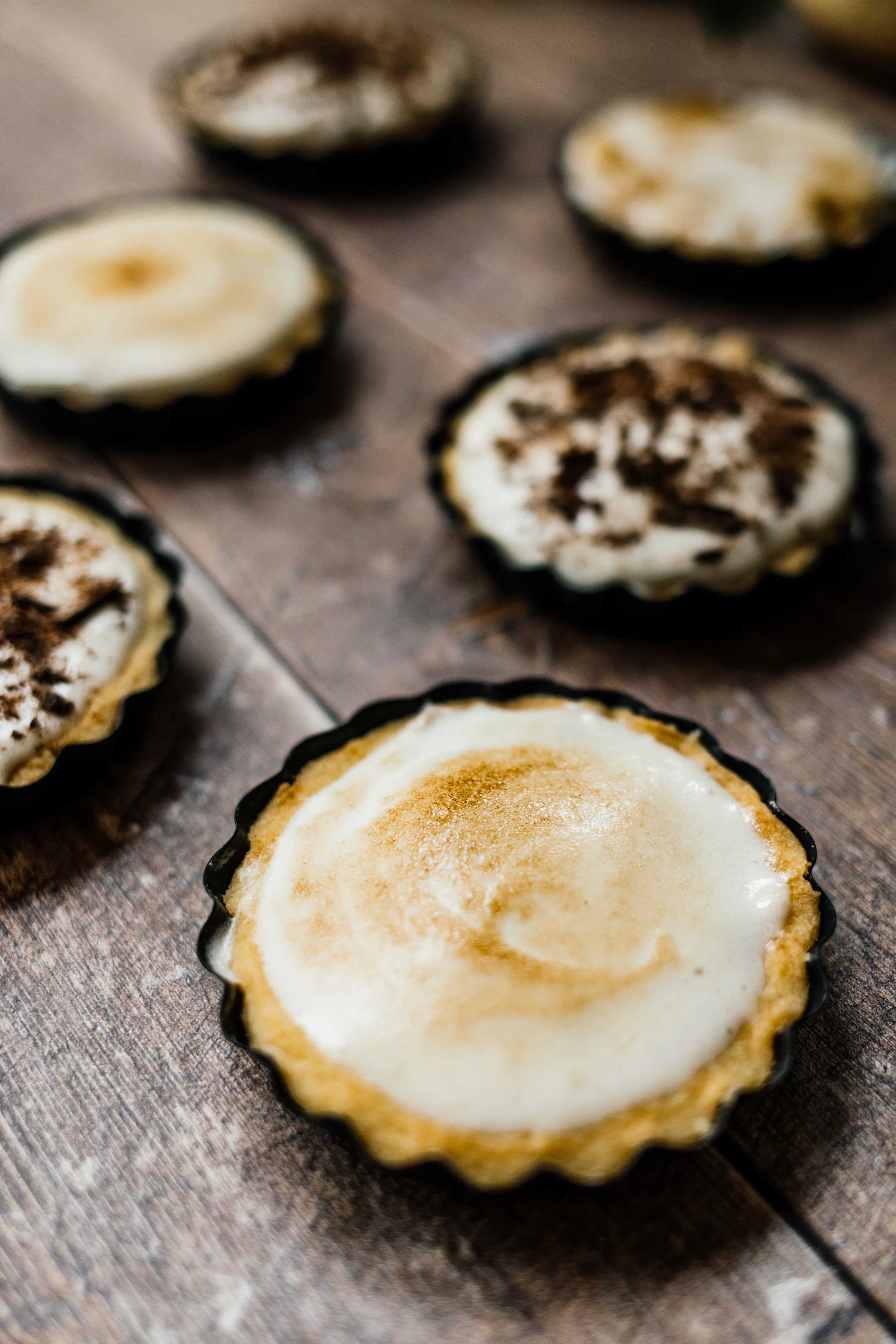 R734 Vegan Tartelettes with Jam & Pudding Filling