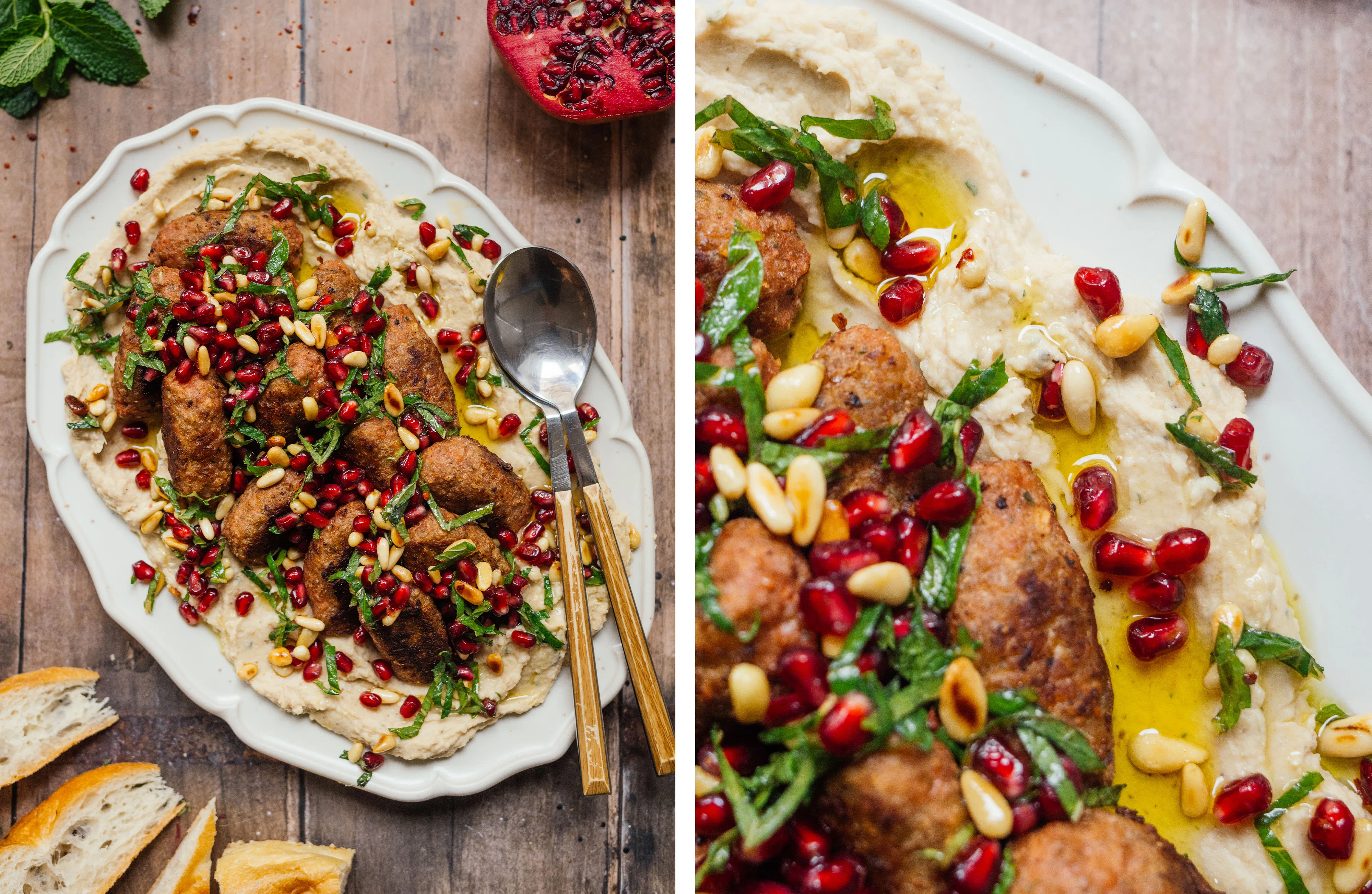 R891 Vegan Kofta on White Bean Puree