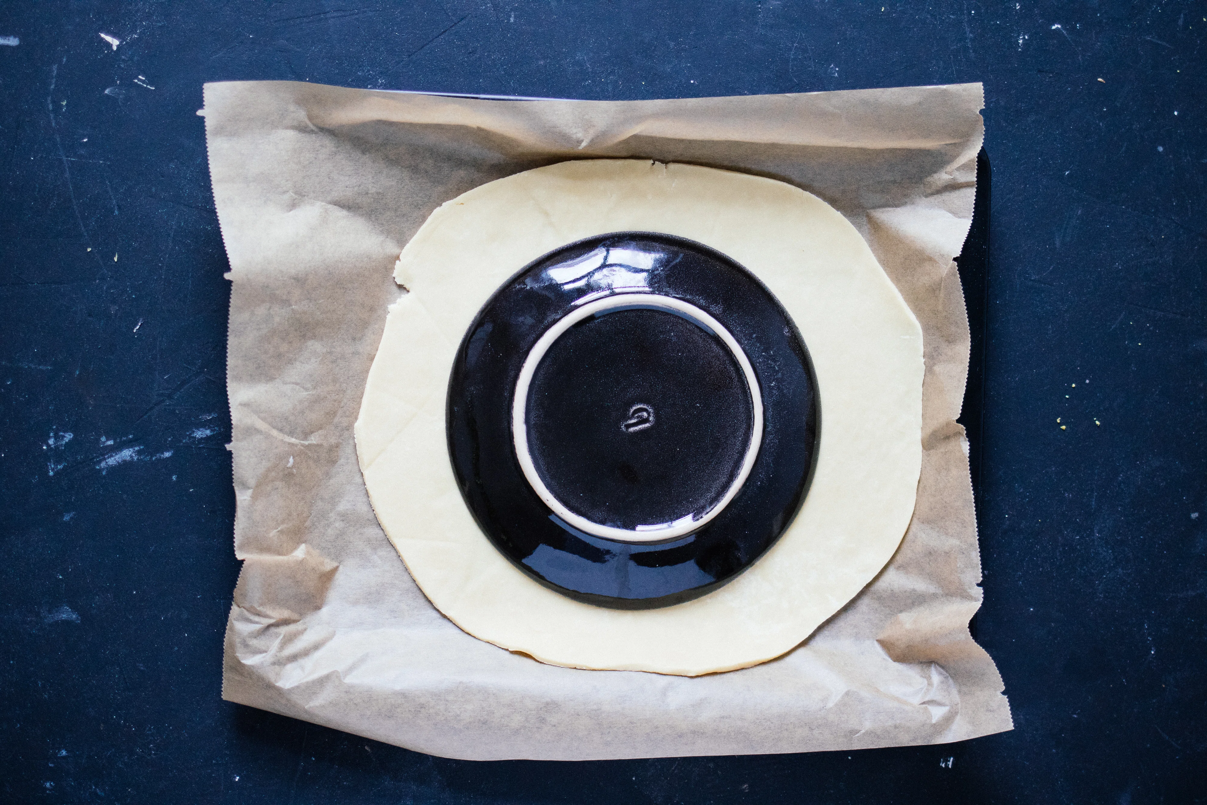 R353 Vegane Galette mit Kaki & Birne