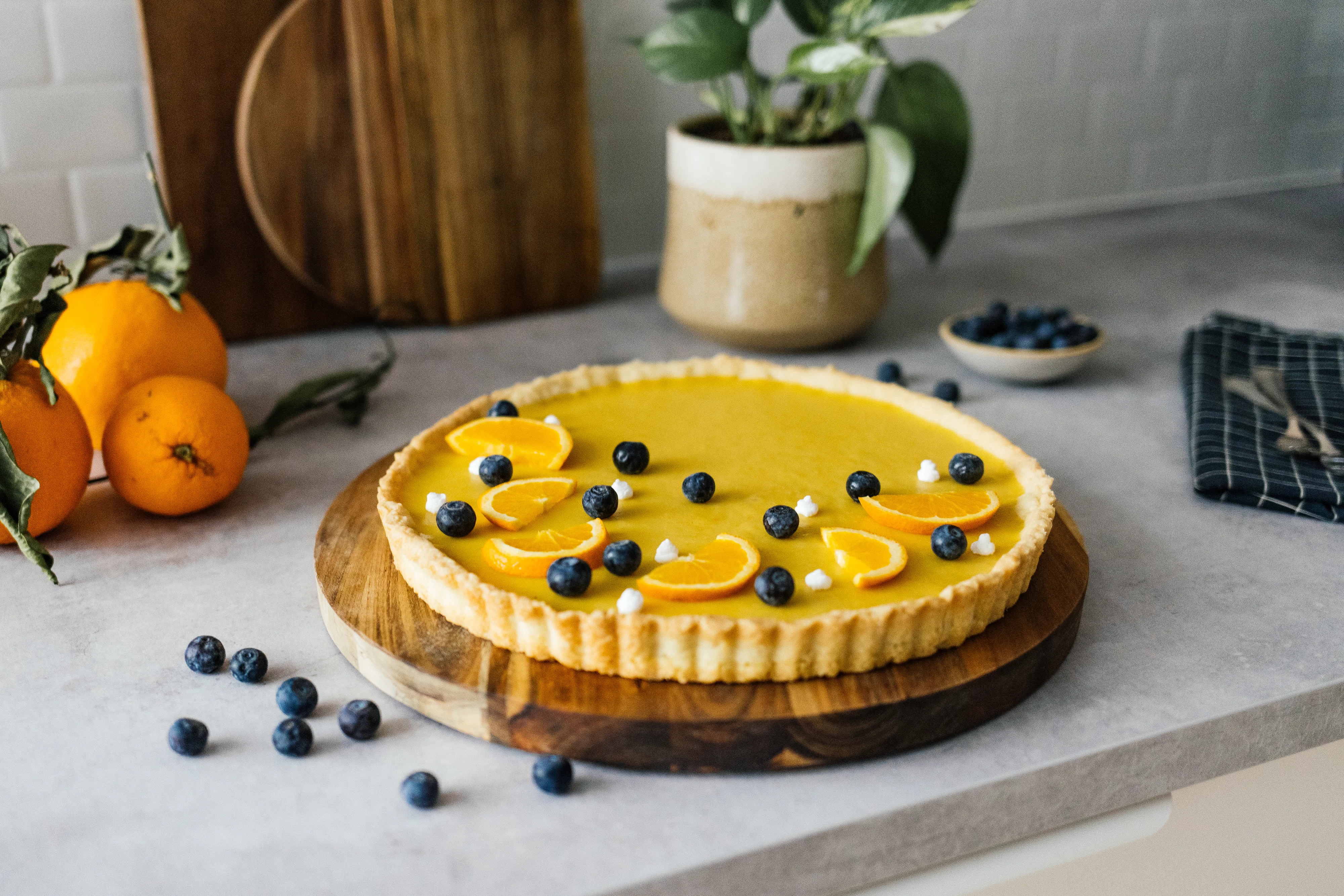 Simple Vegan Orange Tart