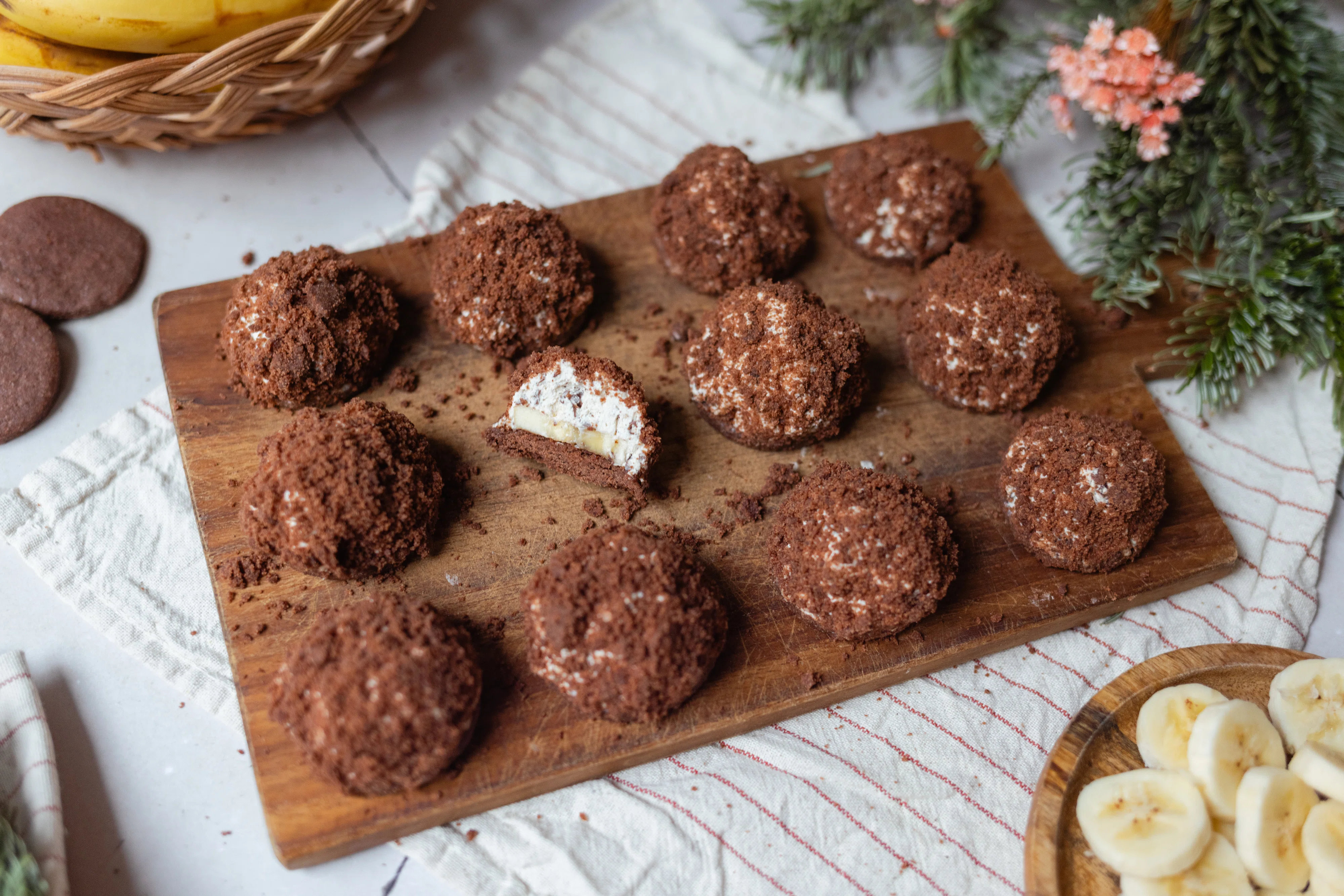Vegane Maulwurfkuchen-Plätzchen