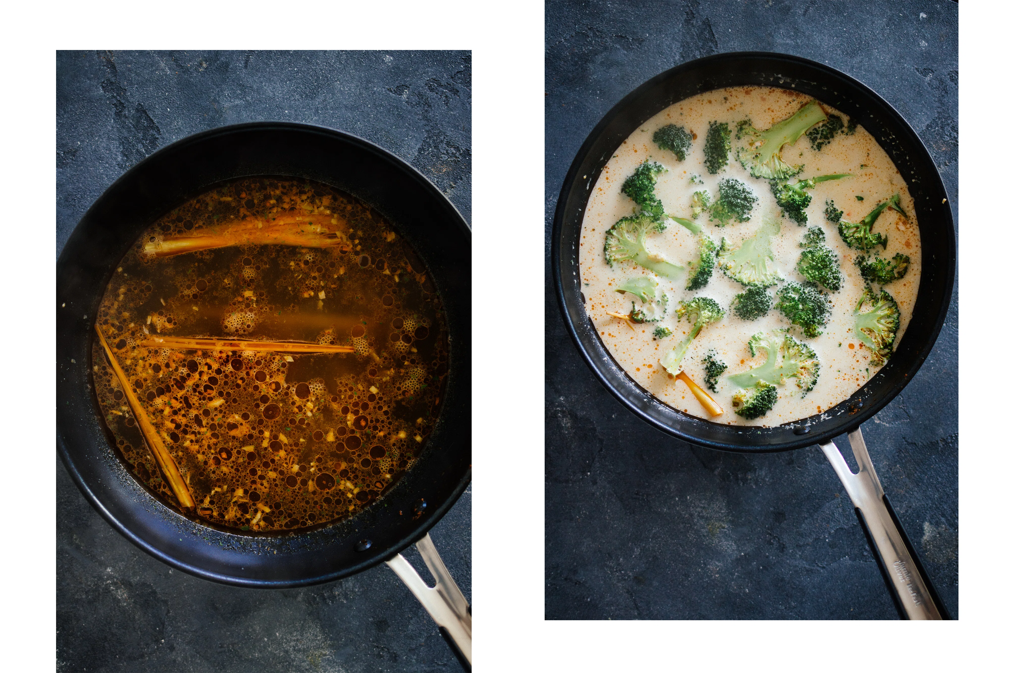 R98 Vegane Rote Thai-Kokos-Suppe mit veganem Hühnchen