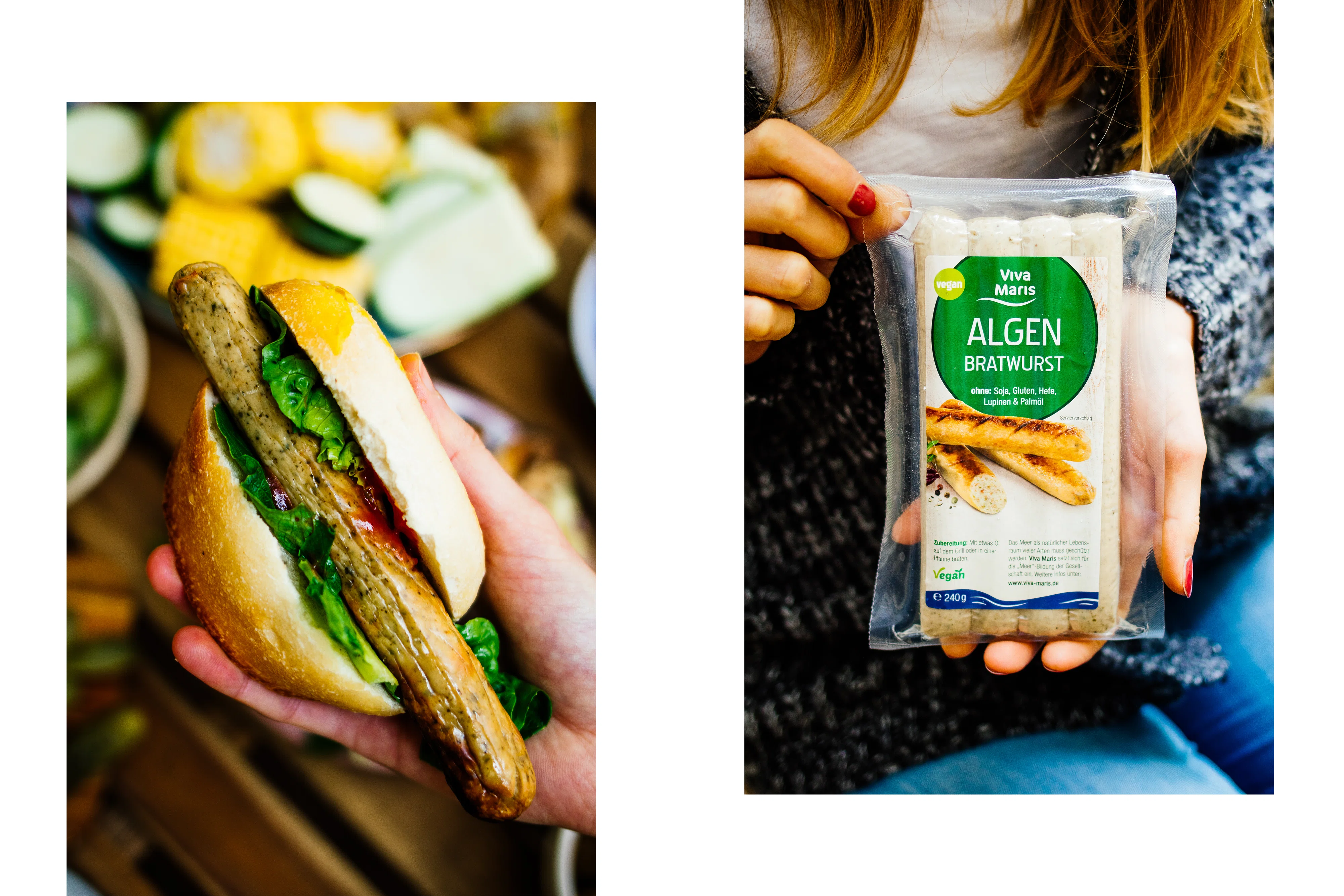 A169 Vegan BBQ Sausages in German Supermarkets