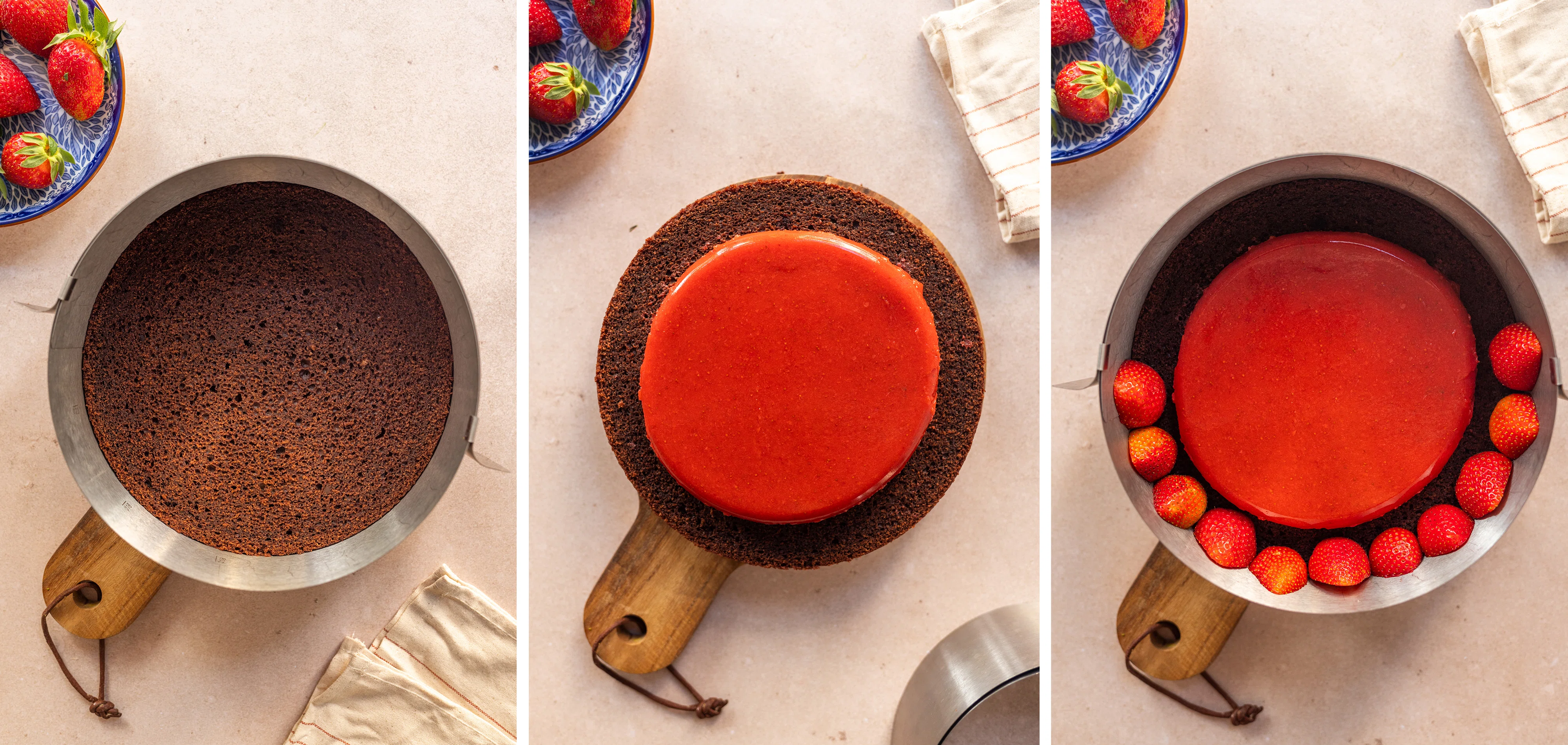 R903 Vegan strawberry stracciatella cake