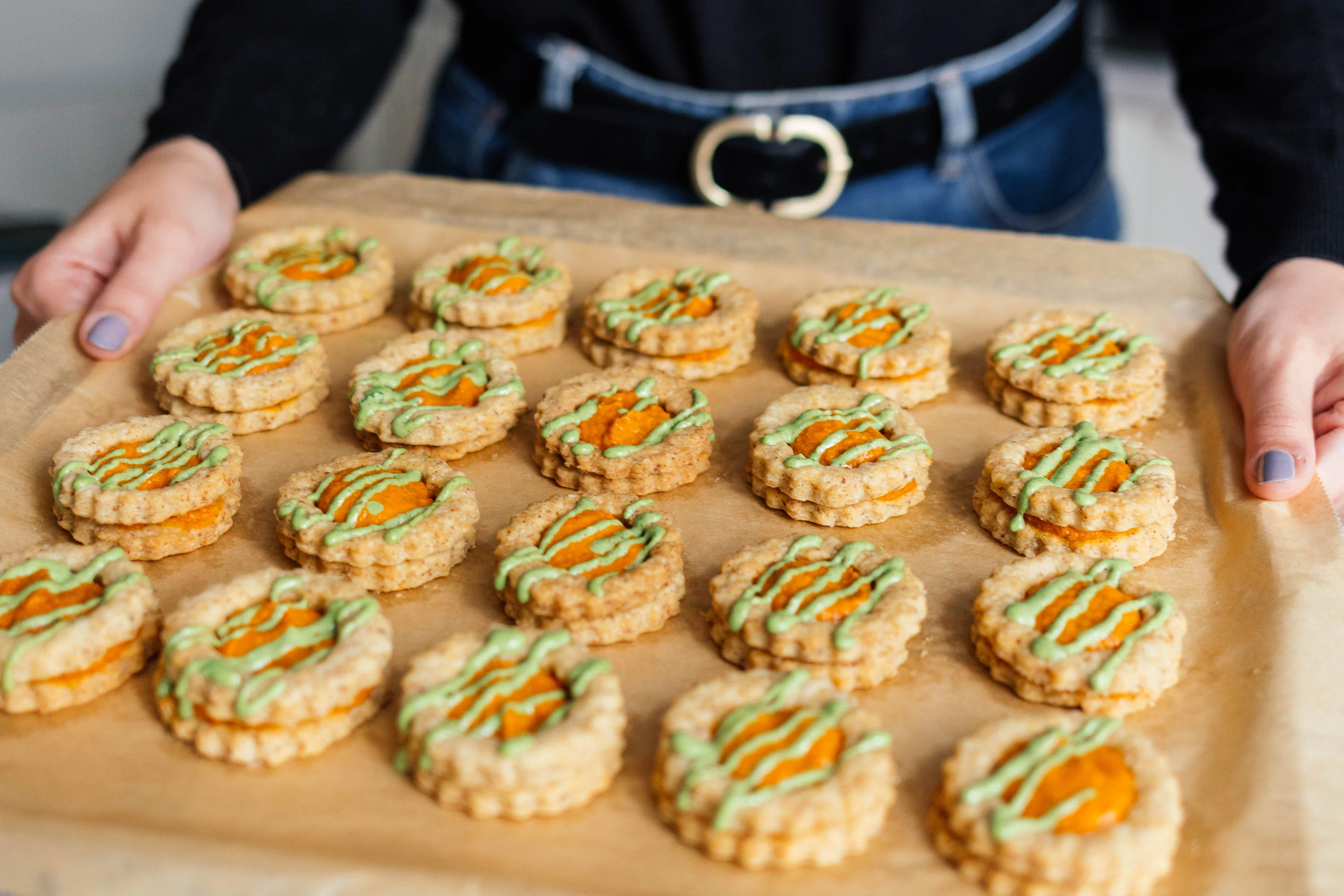 Herzhafte vegane Spitzbuben