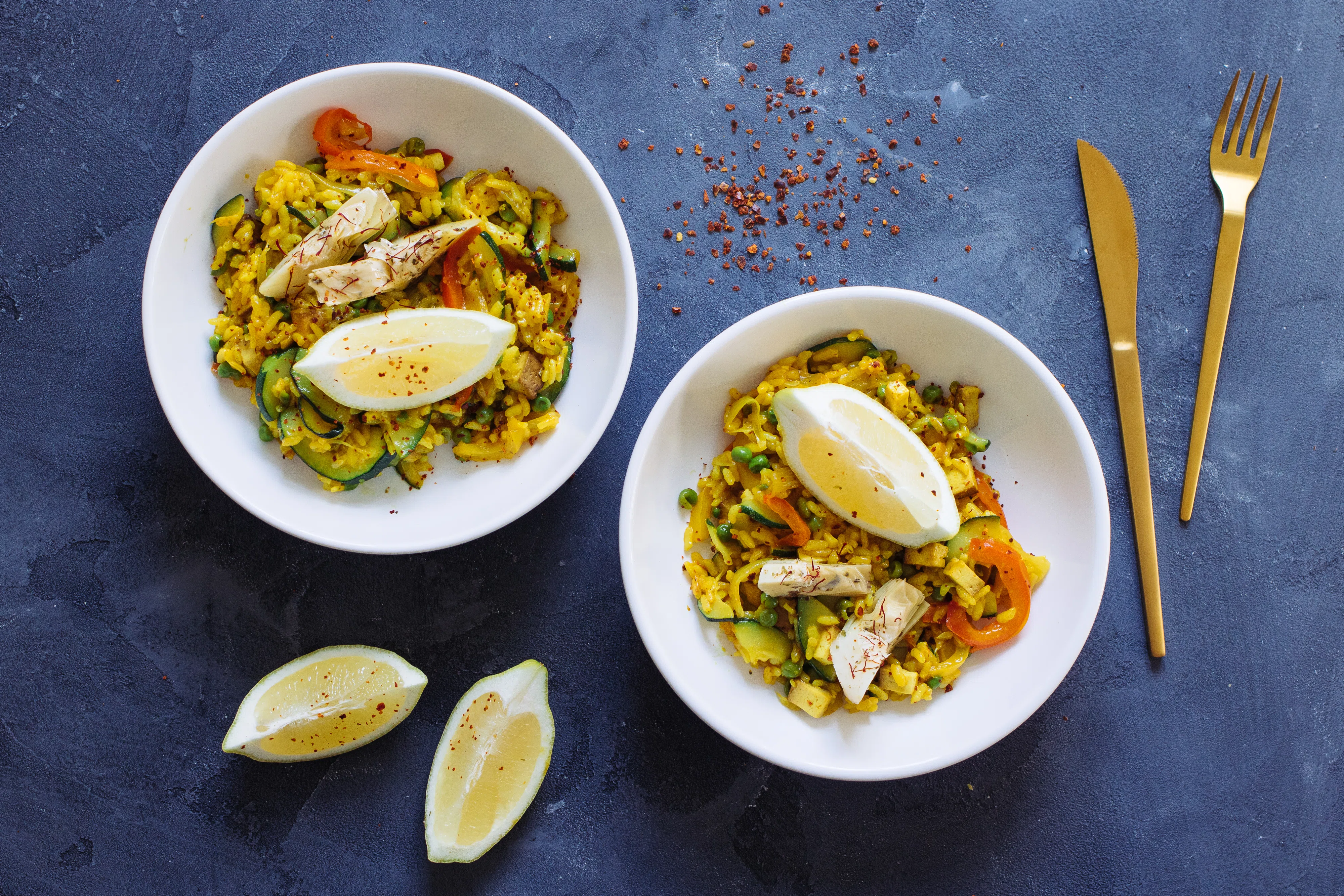 Spanish Paella with Artichokes
