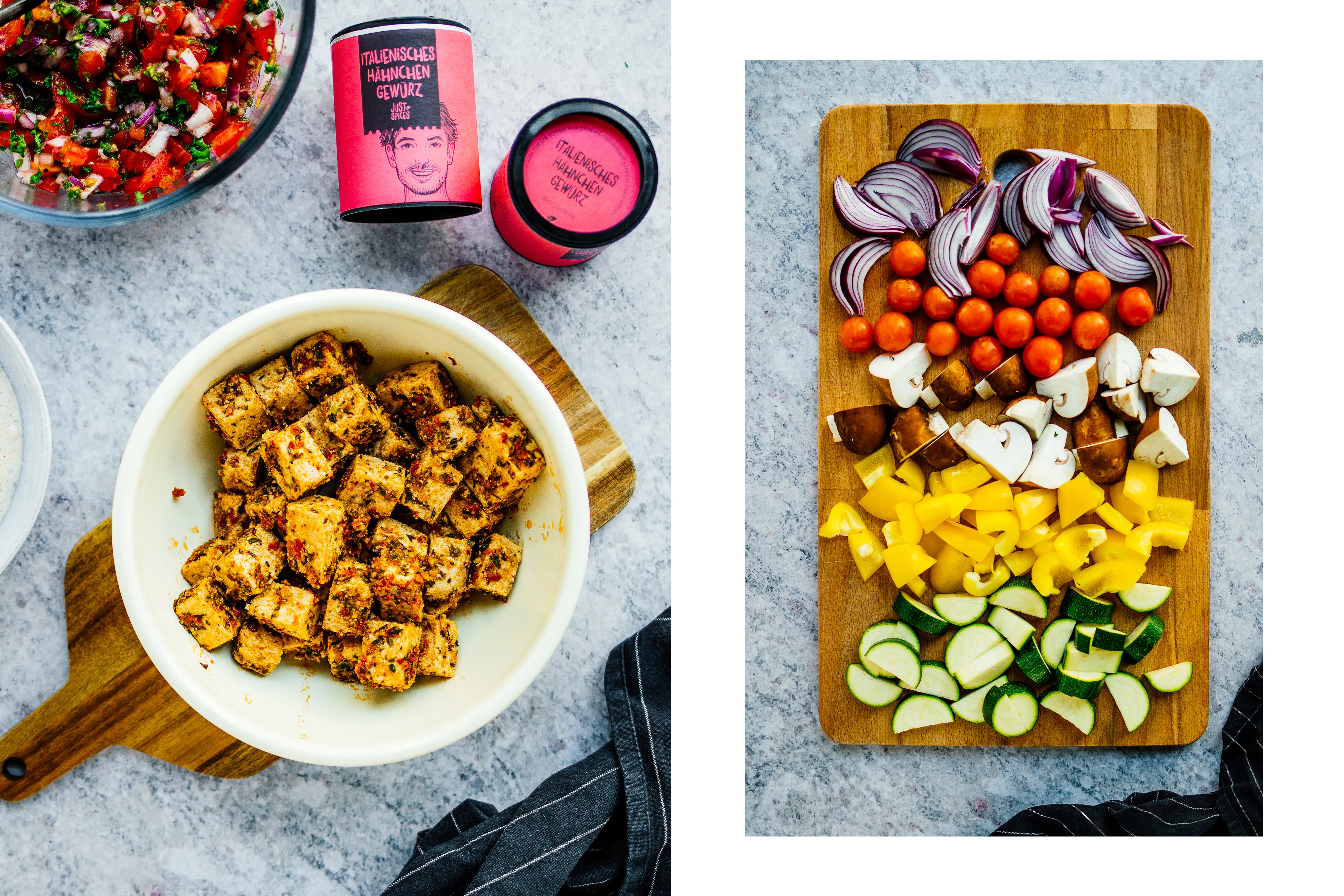 R651 Spicy vegan Tofu Skewers from the Grill