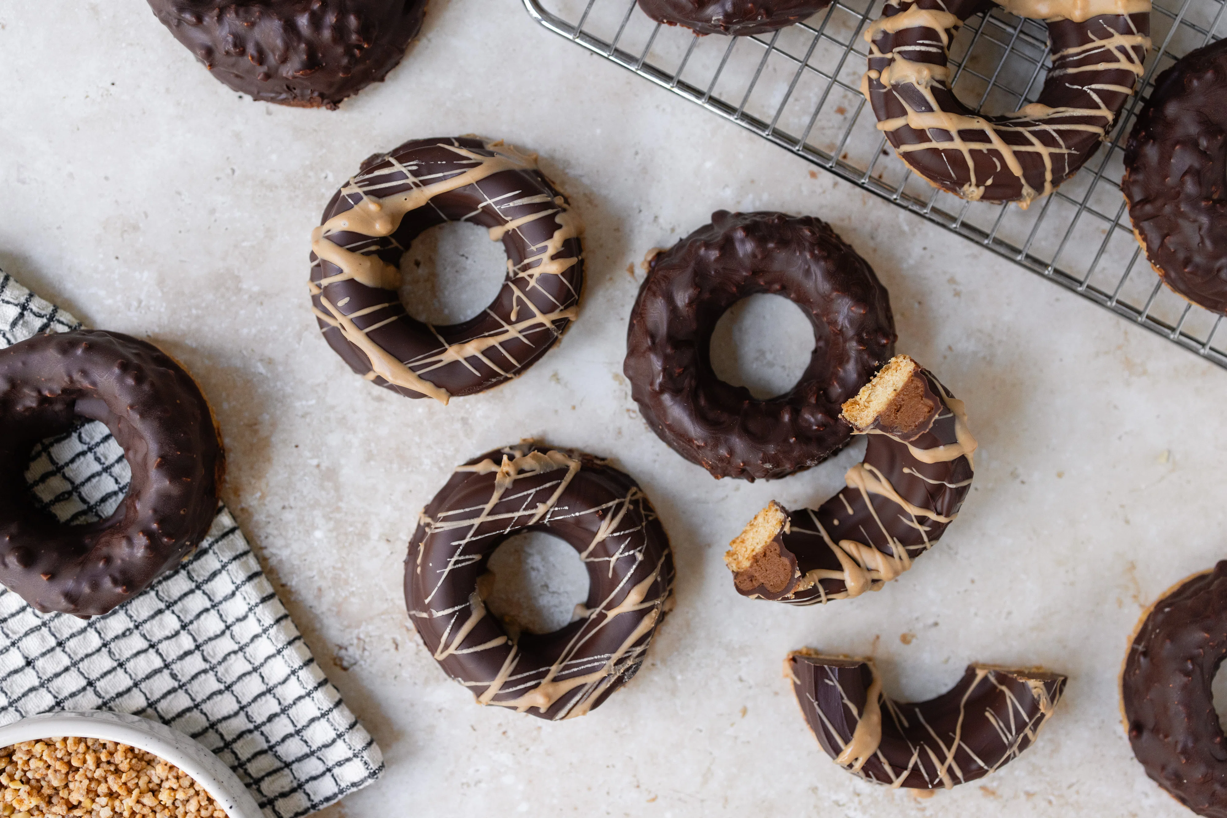 Vegane Nougatringe wie von der Bäckerei