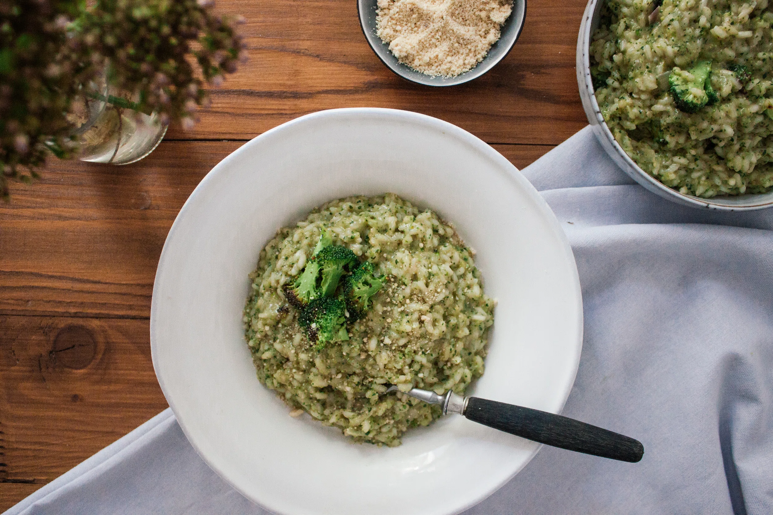 Grünes Brokkoli-Risotto