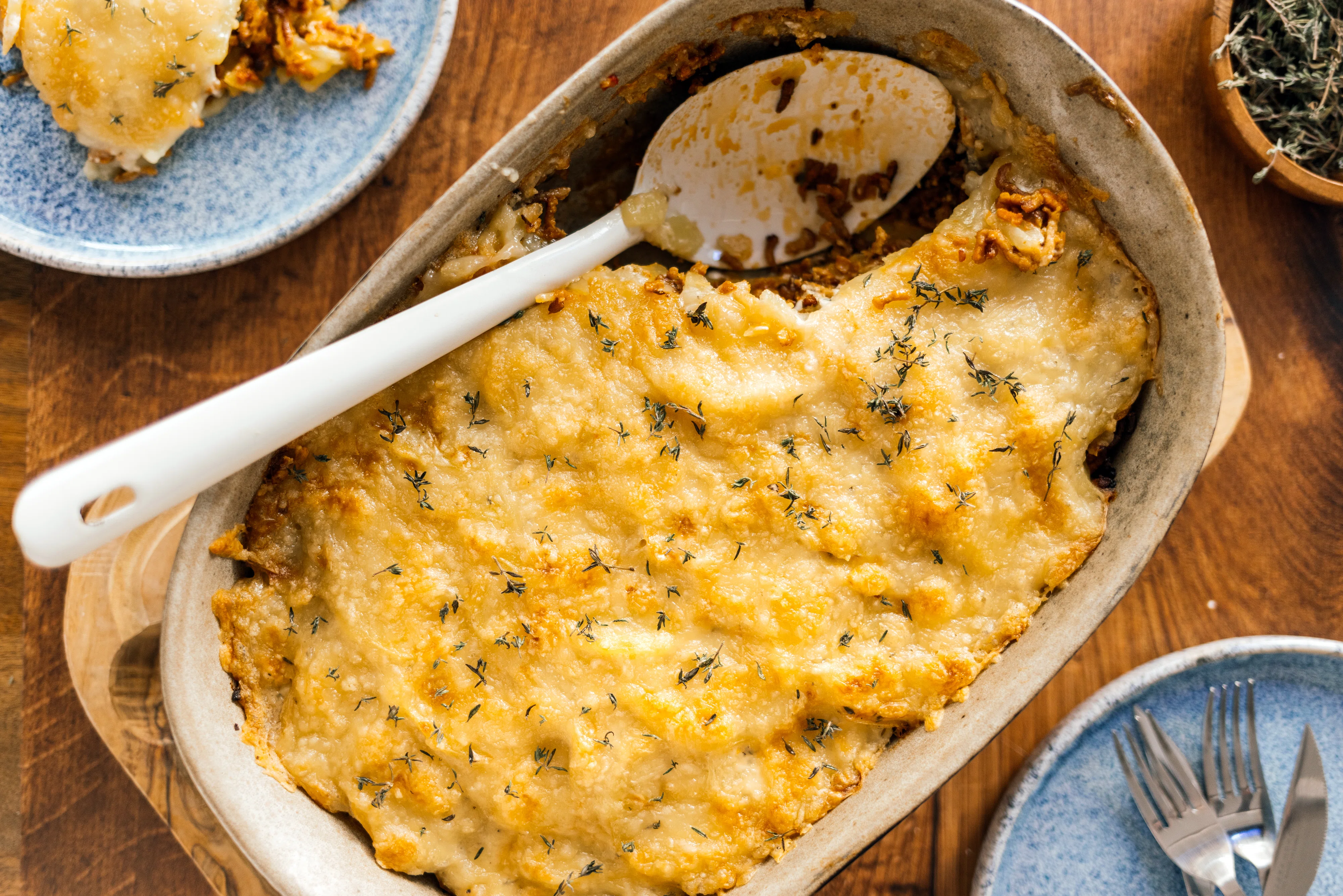 Potato Casserole with Plant-Based Mince