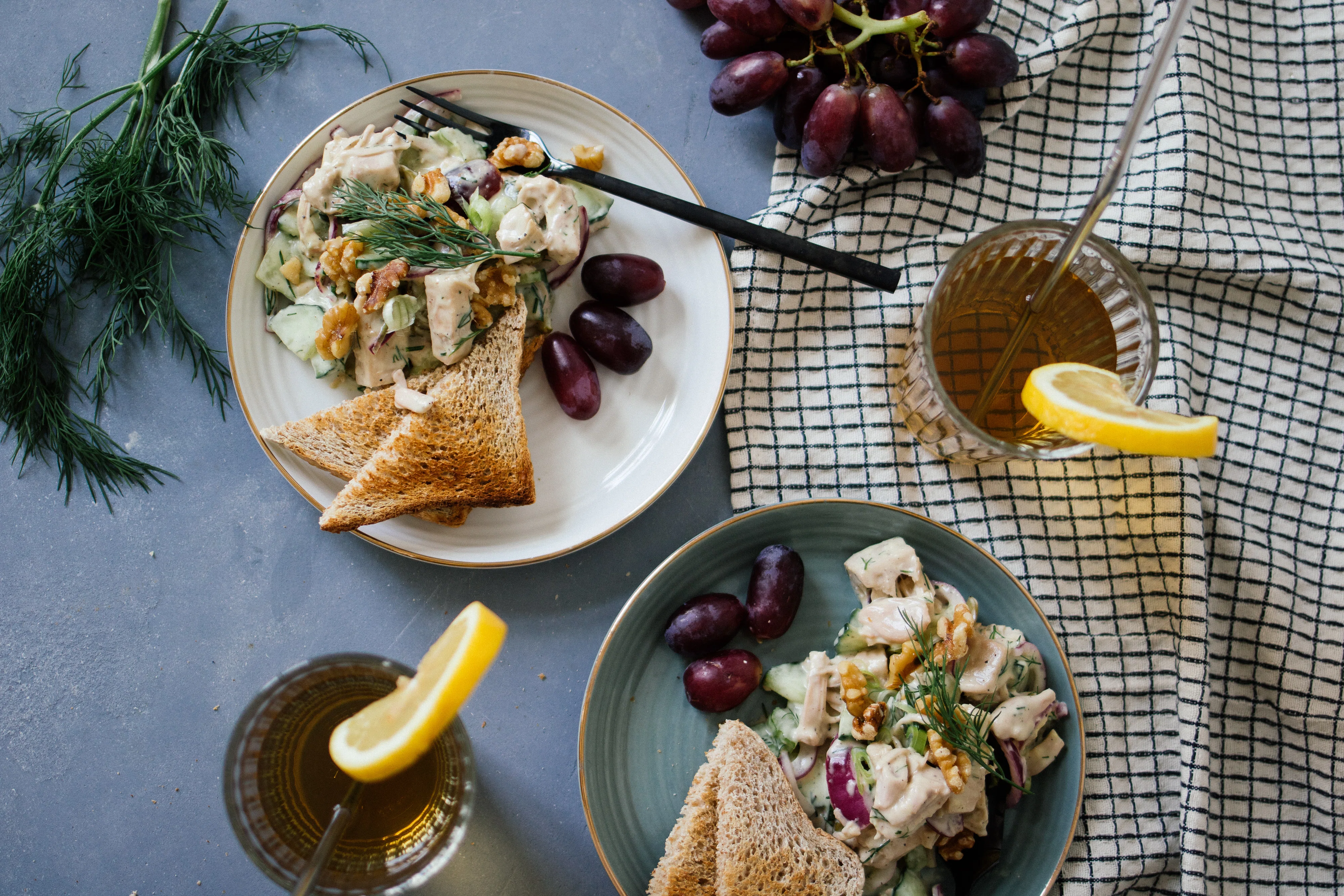 R313 Veganer Chicken-Salat aus Jackfrucht