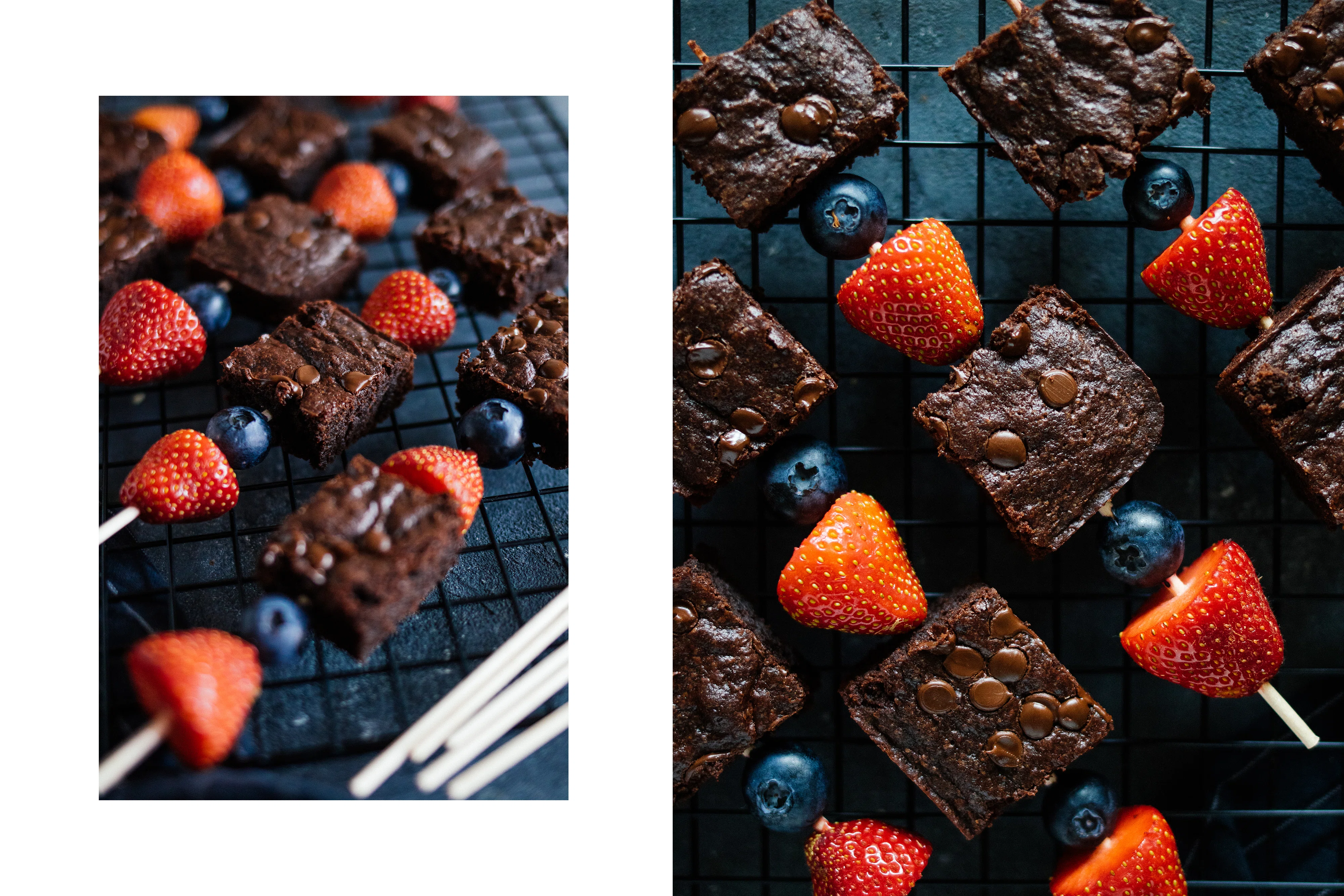 R27 Sweet Sticks with vegan Brownies & Berries