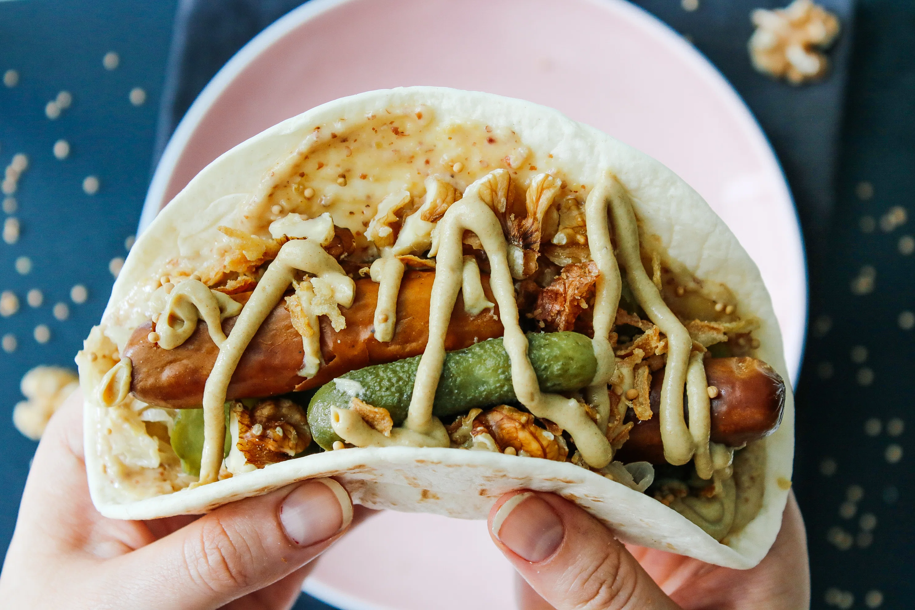 Vegane Taco Dogs