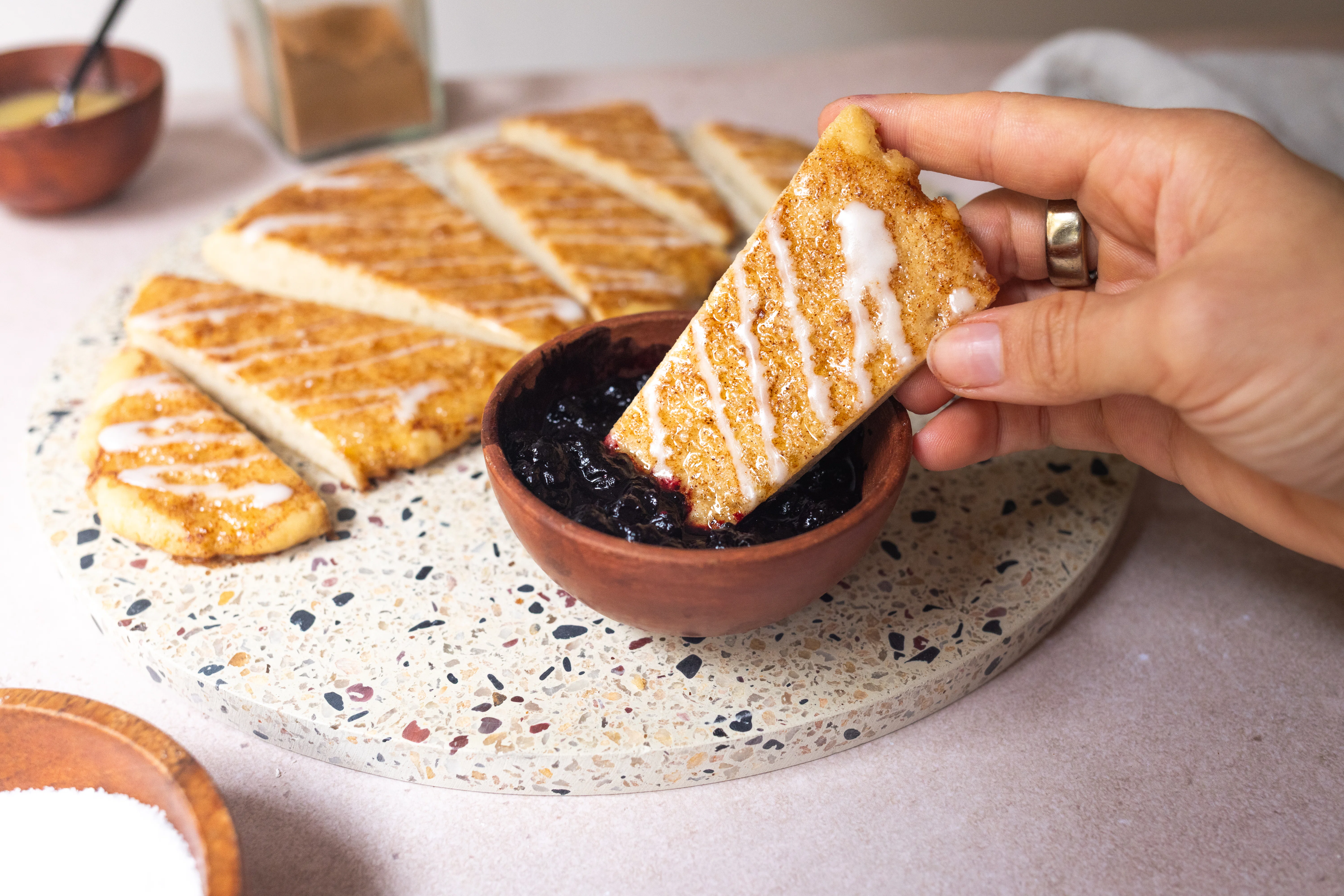 Vegan and Gluten-Free Cinnamon Roll Pinsa