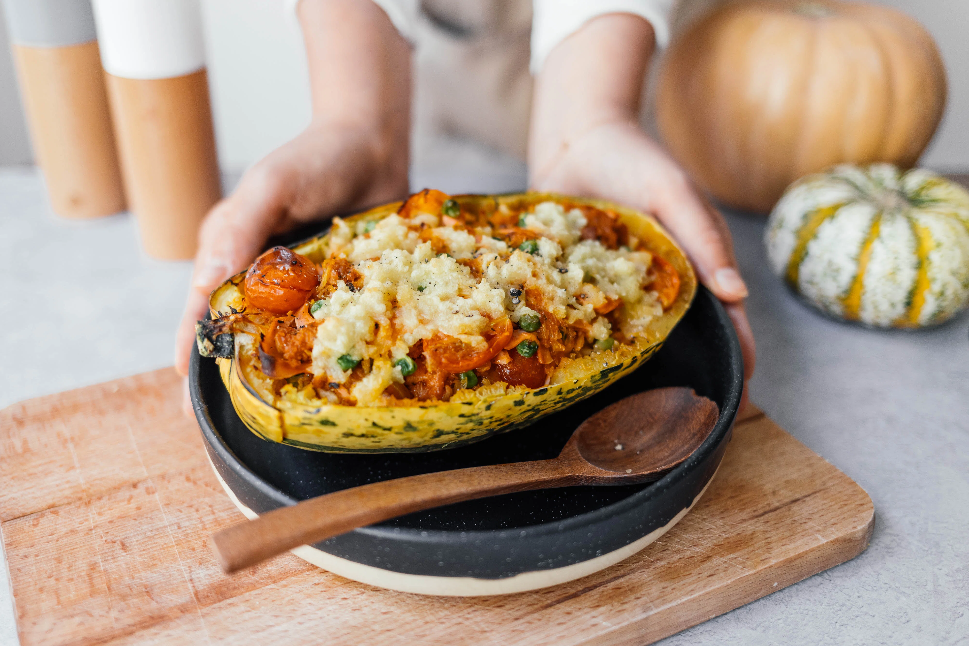 Vegan Spaghetti Squash al Forno