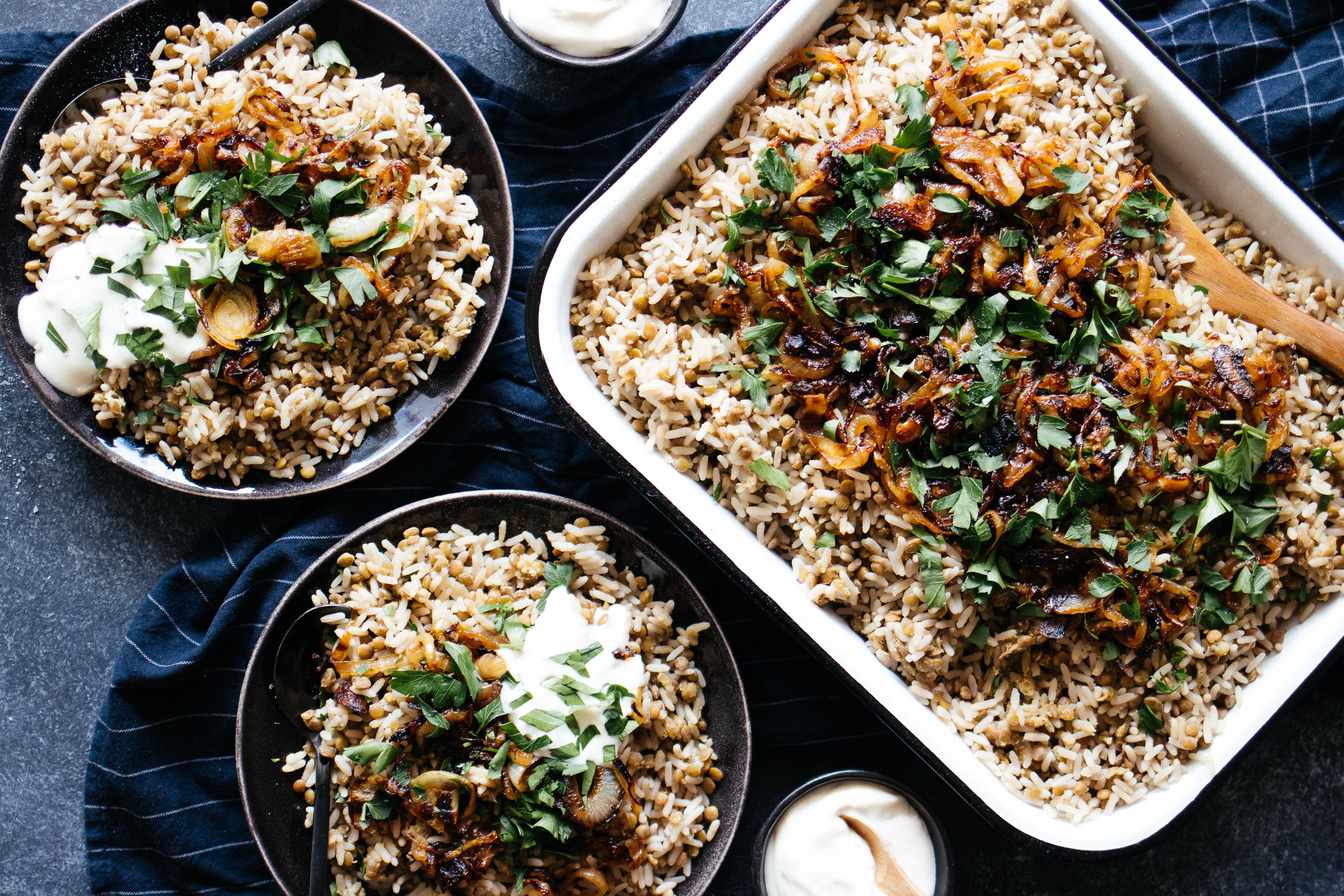 Veganes Mujaddara aus nur 5 Zutaten