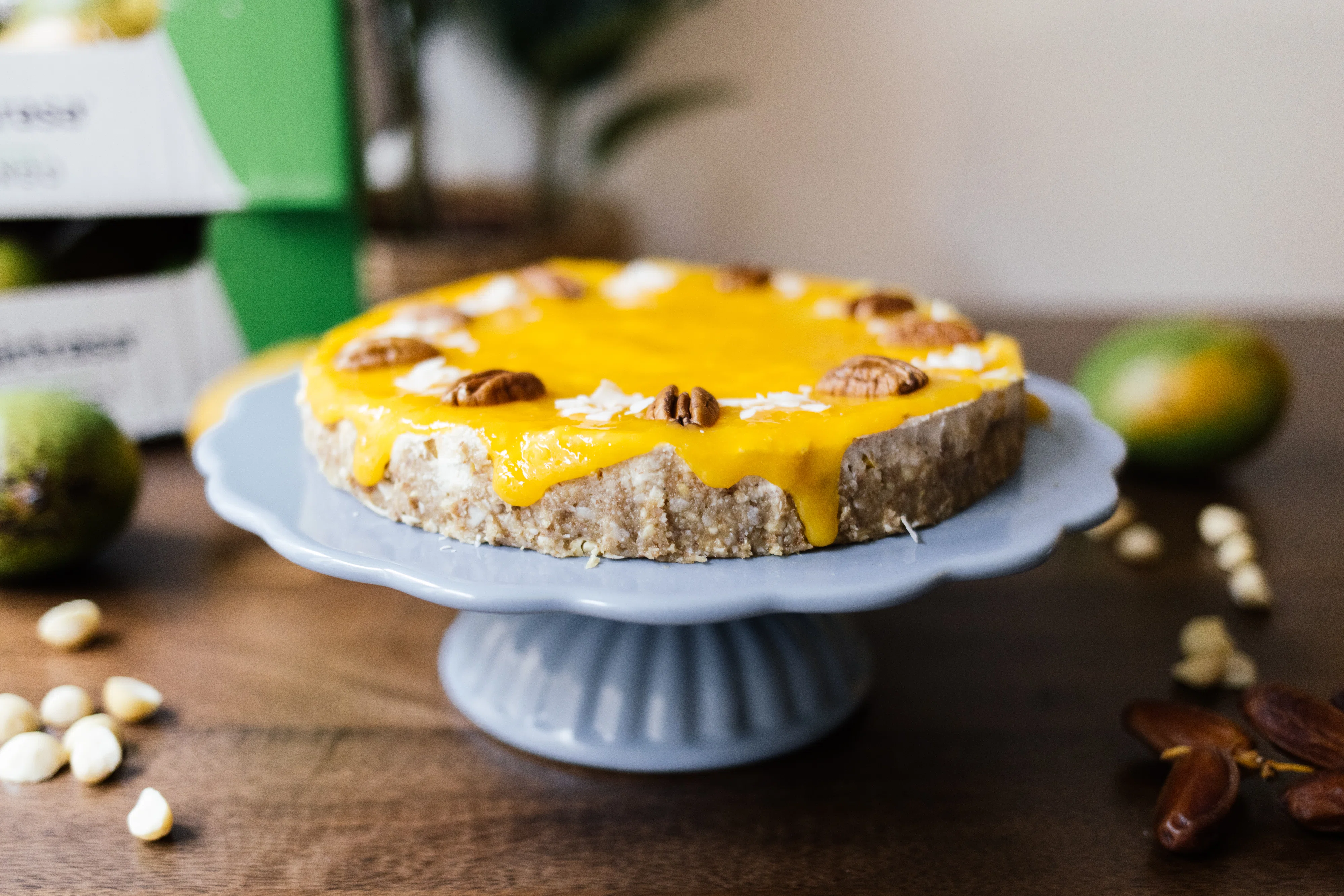 Vegan No-Bake Mango Cheesecake