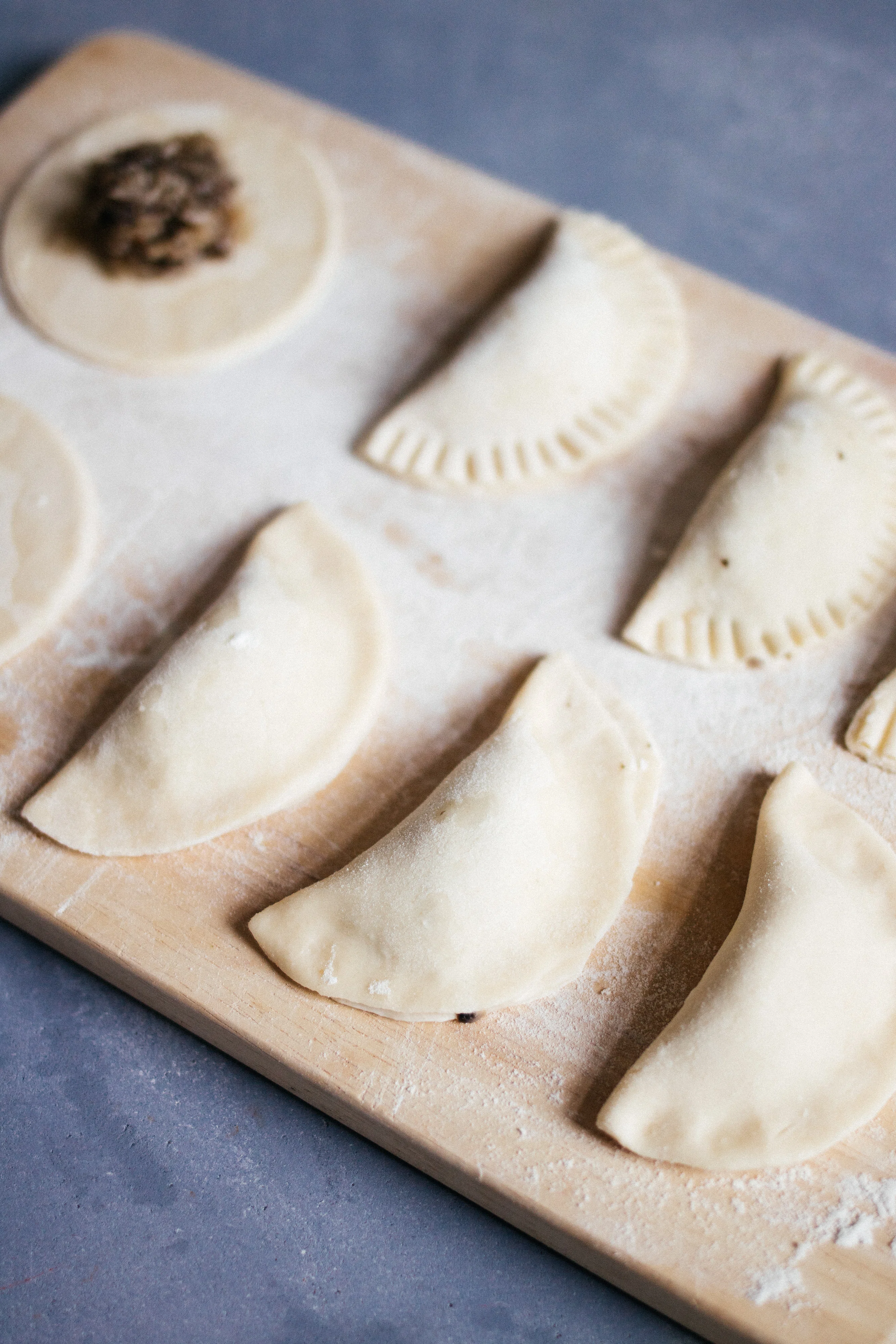 R365 Vegan pierogies with sauerkraut & mushrooms