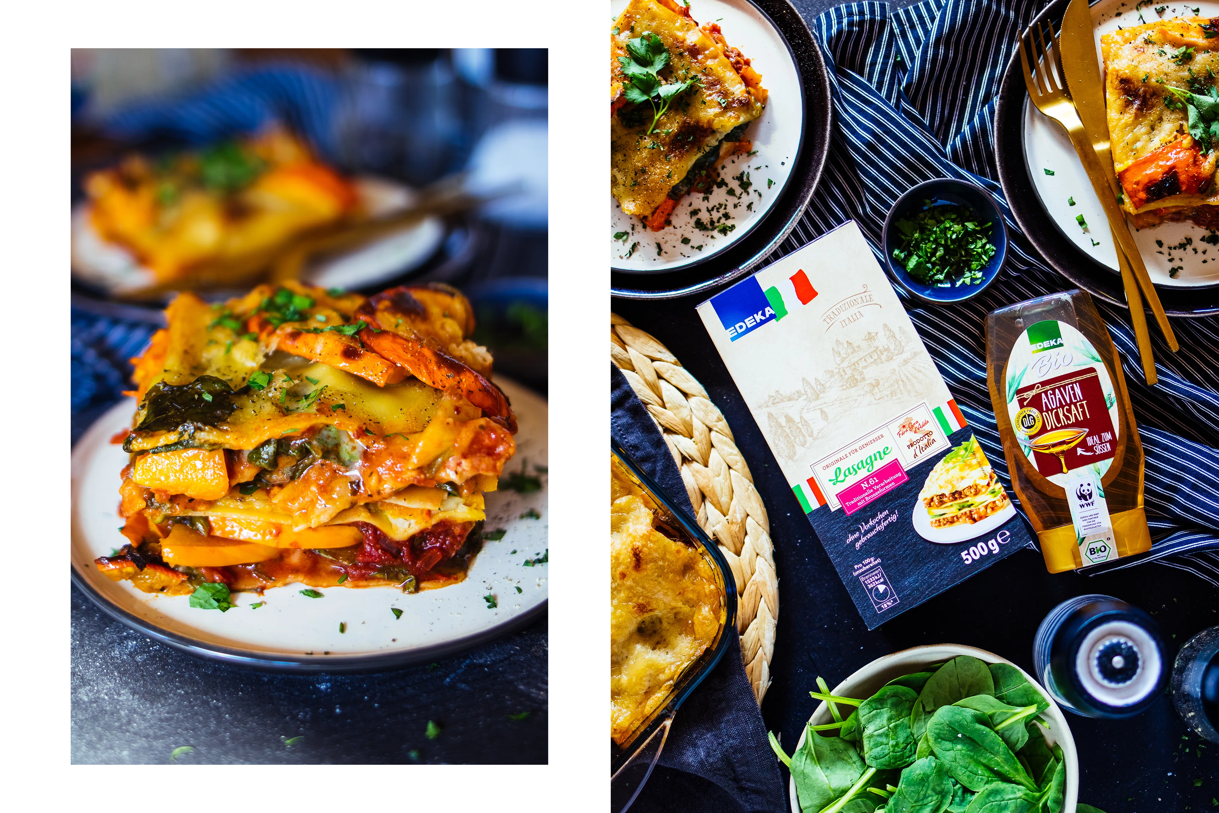 R550 Vegane Kürbislasagne