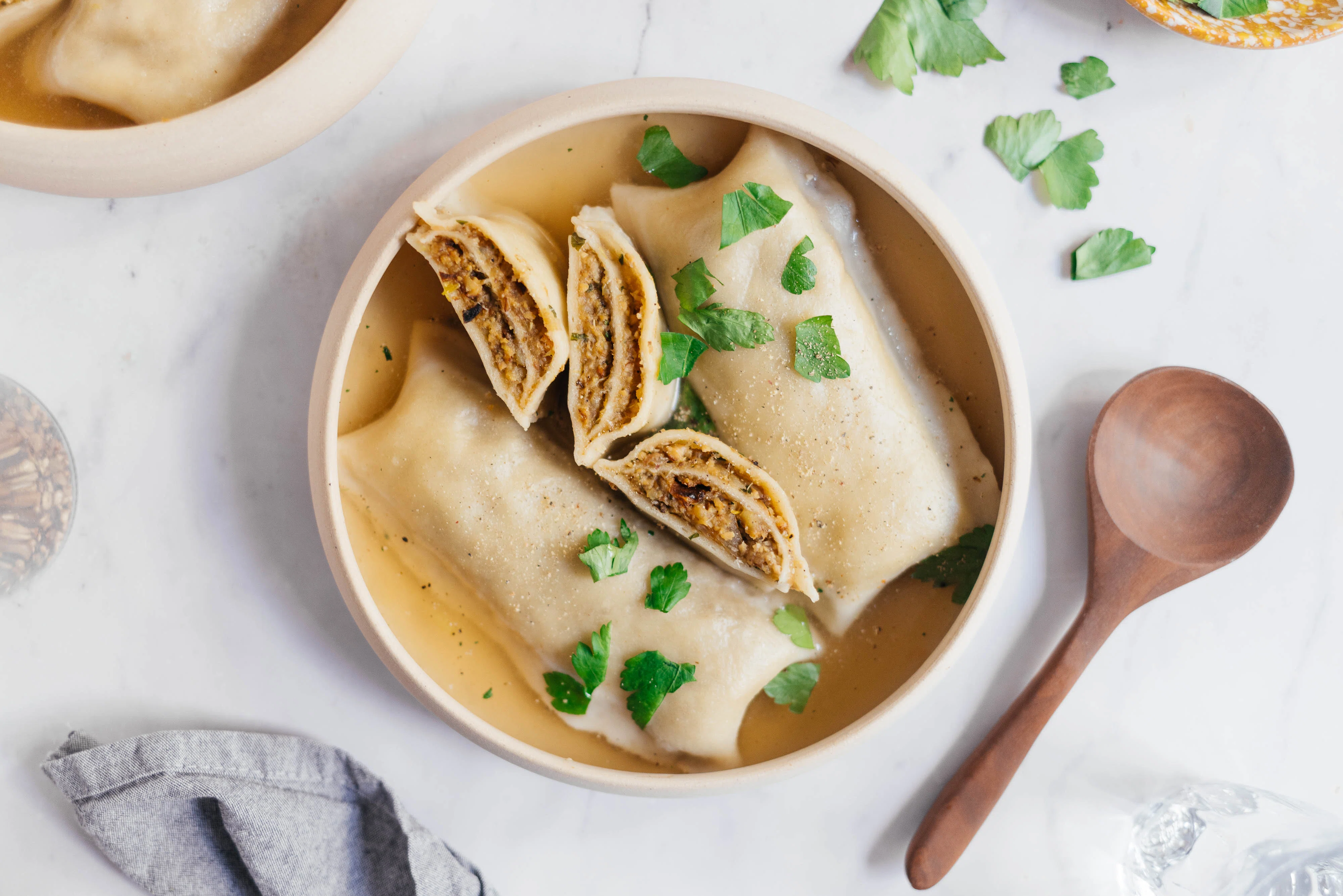 Vegan Maultaschen with Vegetable Filling (Swabian Pasta Pockets)