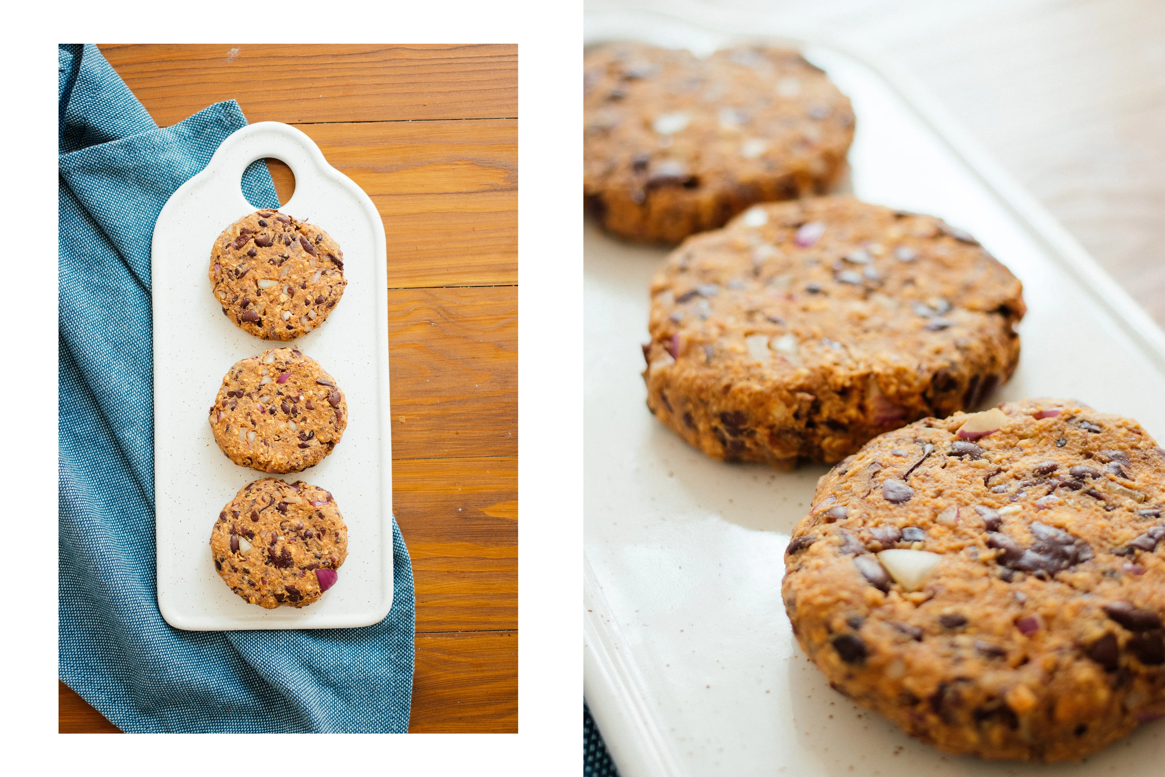 R420 Vegan Burger with black bean patty & lingonberries