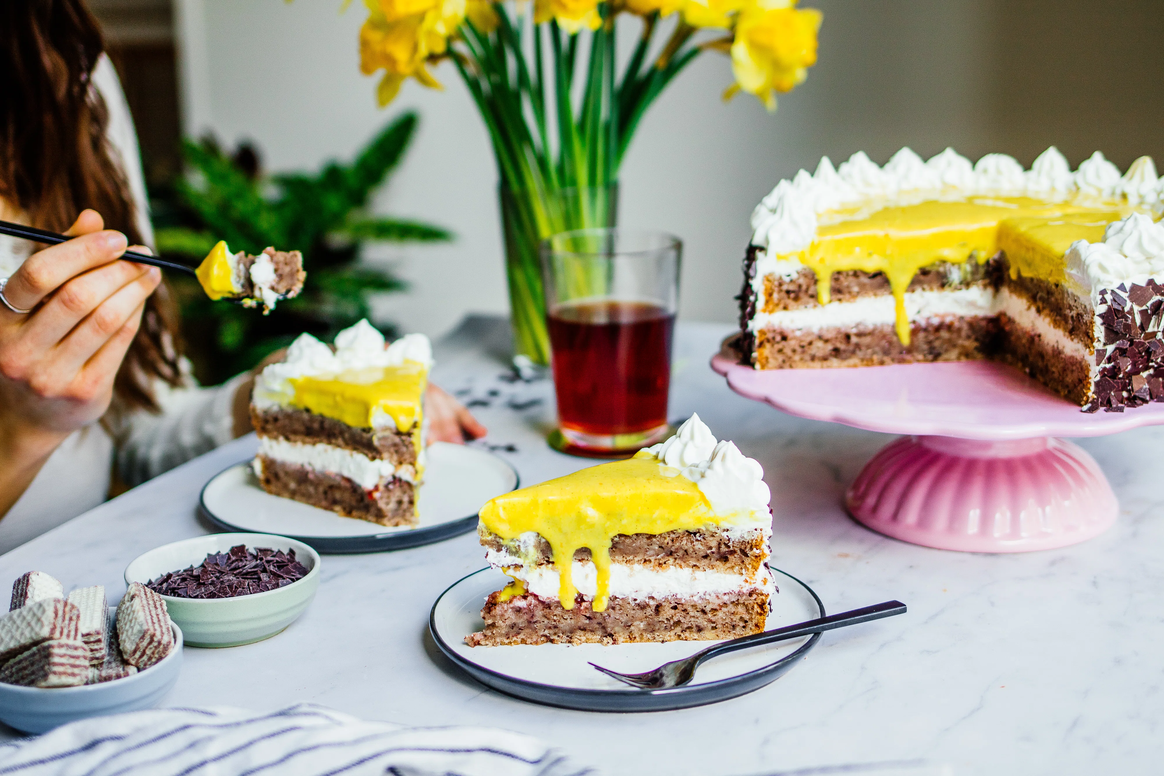 Vegan Hazelnut Advocaat Cake
