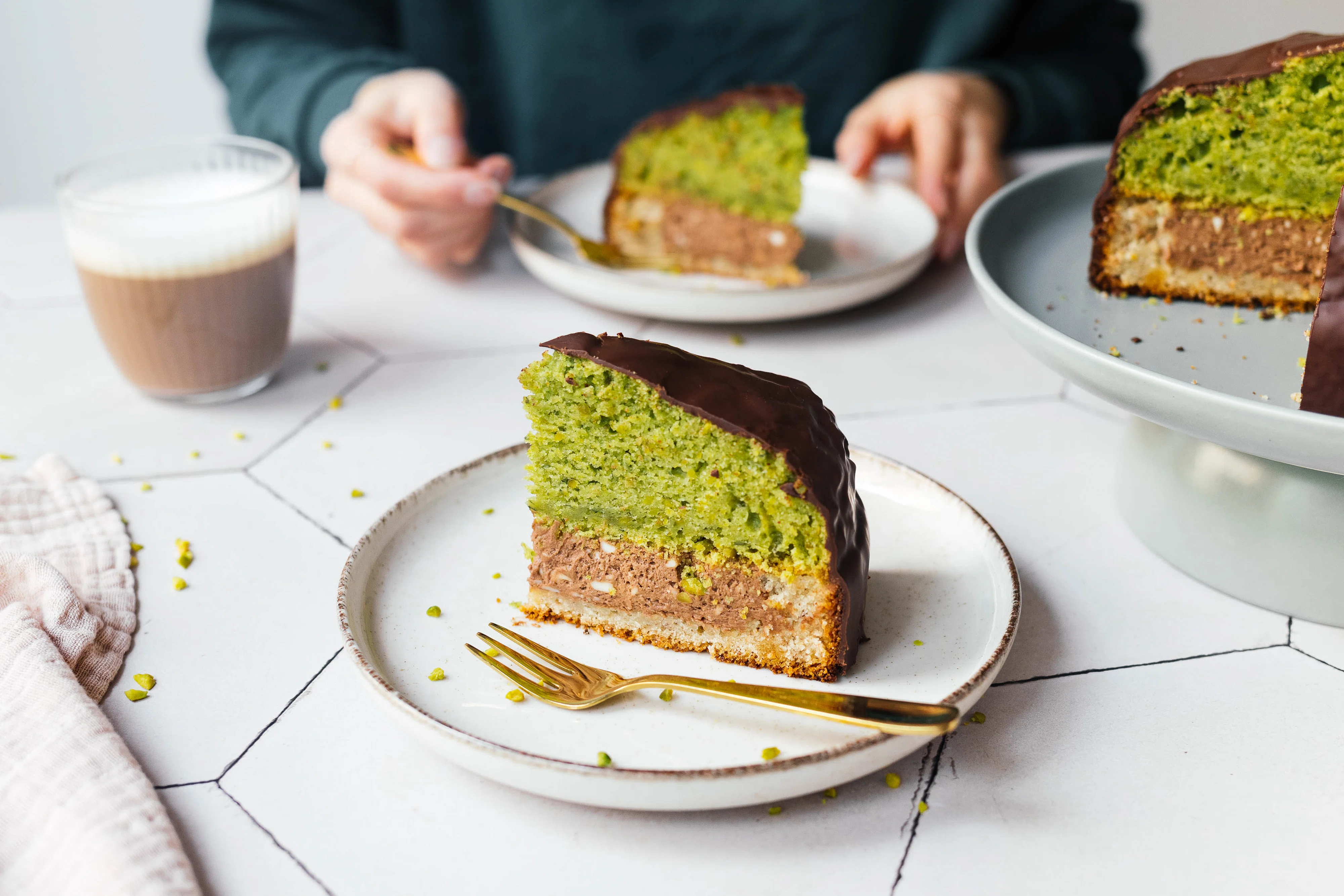 Vegane Mozartkugel-Torte