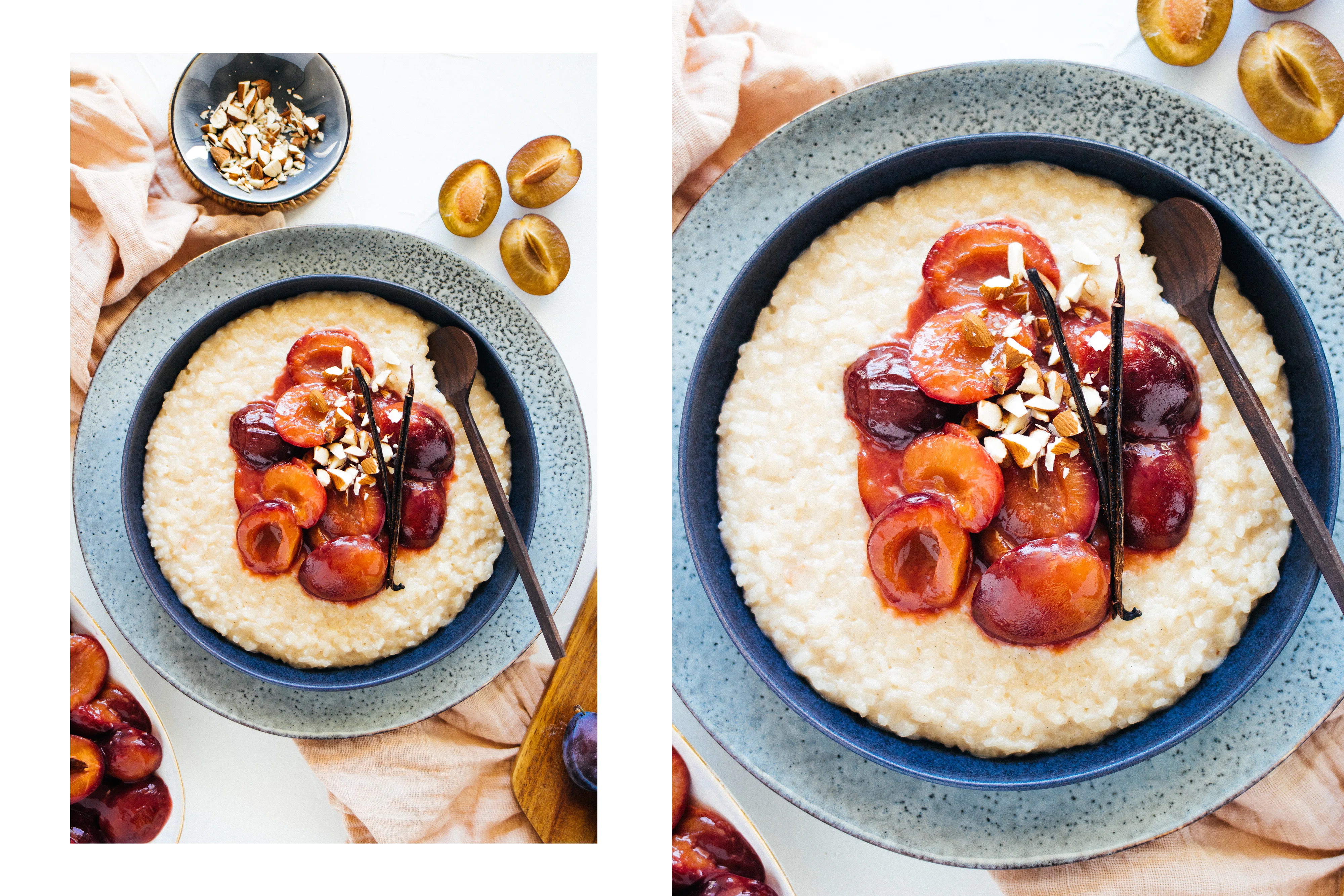 R228 Vegan Rice Pudding with Plum Compote