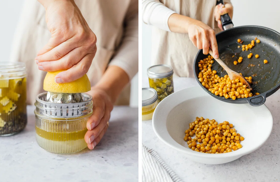 Sommerlicher Kichererbsensalat mit veganem „Feta“ | Rezept - Zucker ...