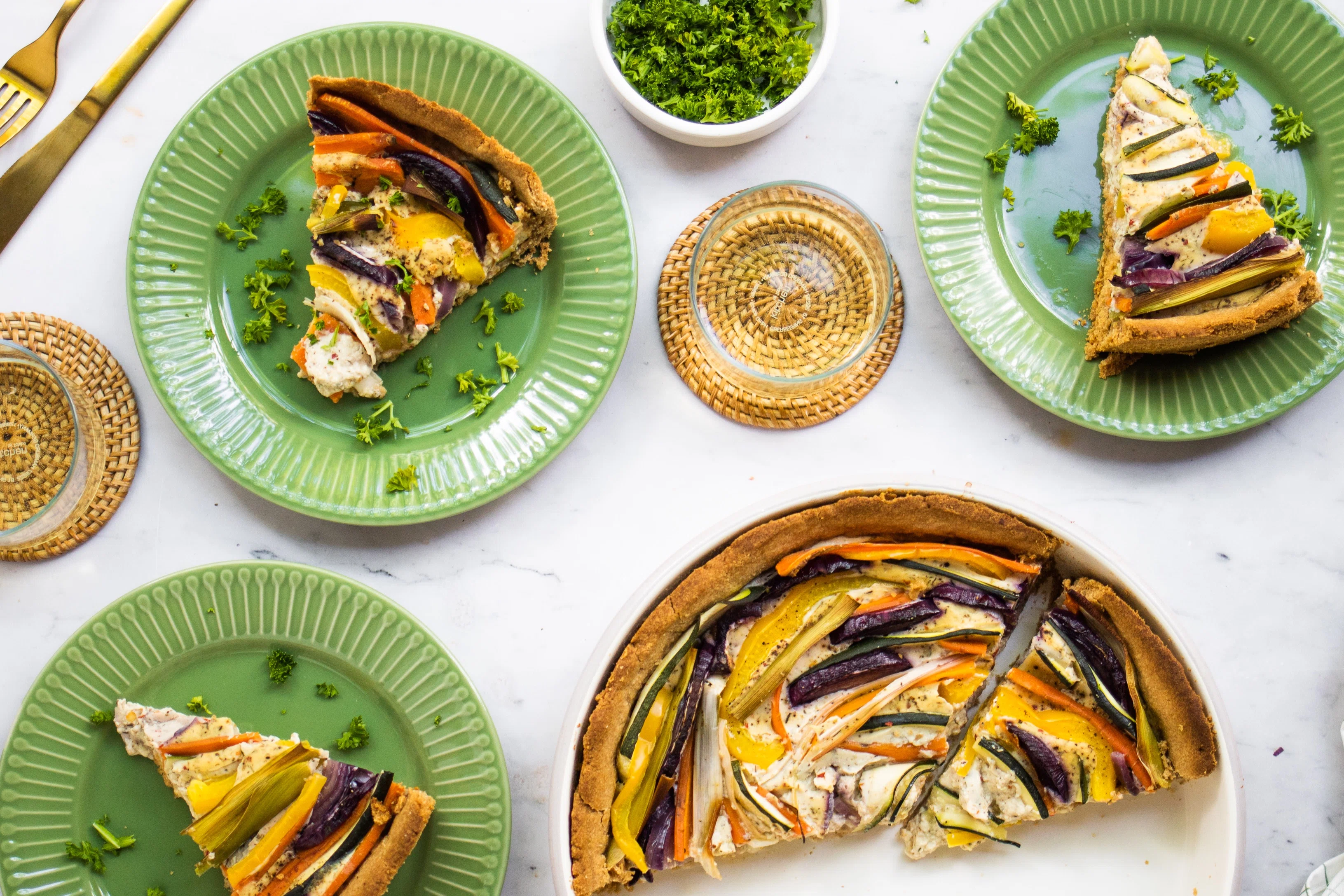 R650 Vegan Vegetable Quiche