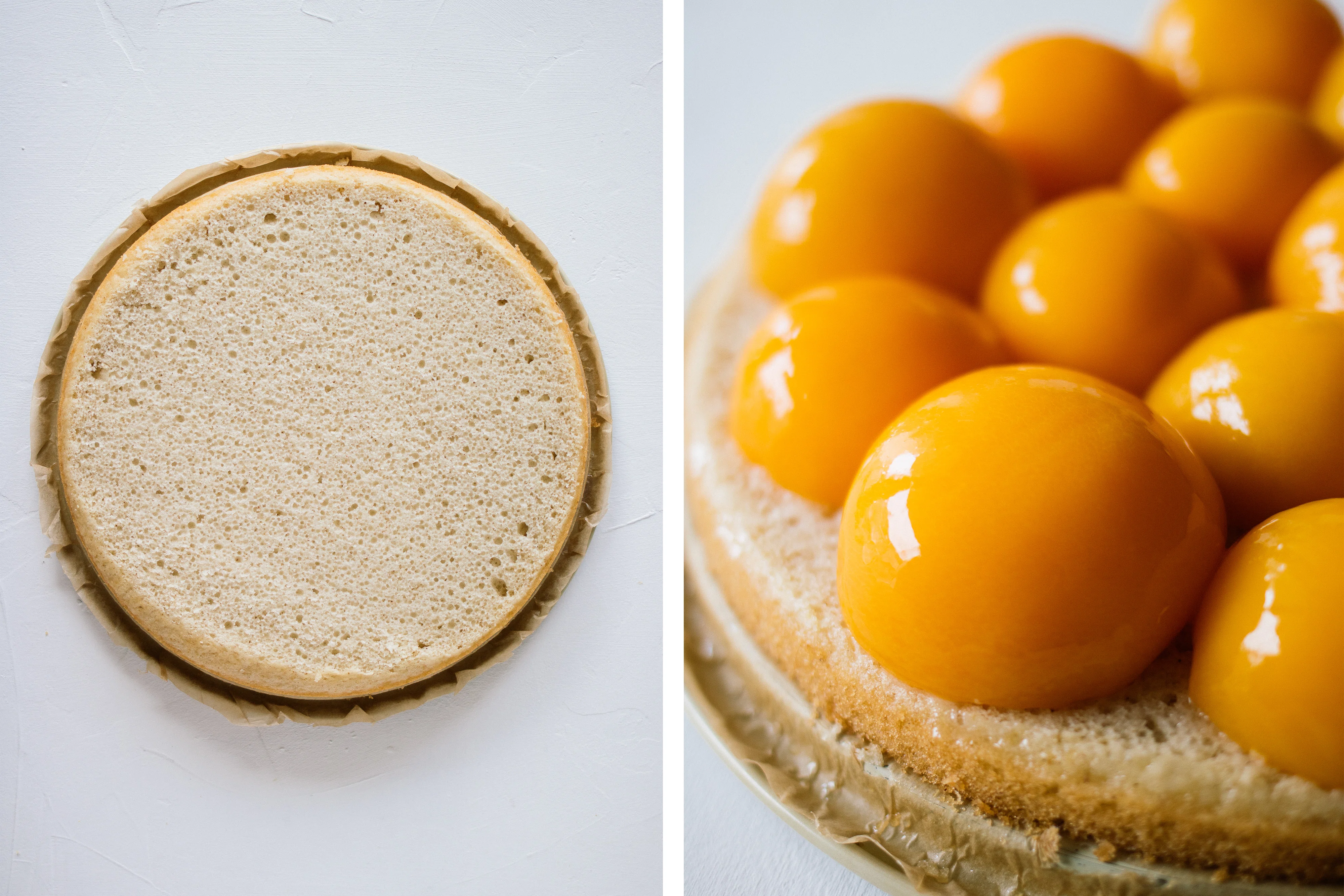 R497 Vegane Pfirsich-Schmand-Torte