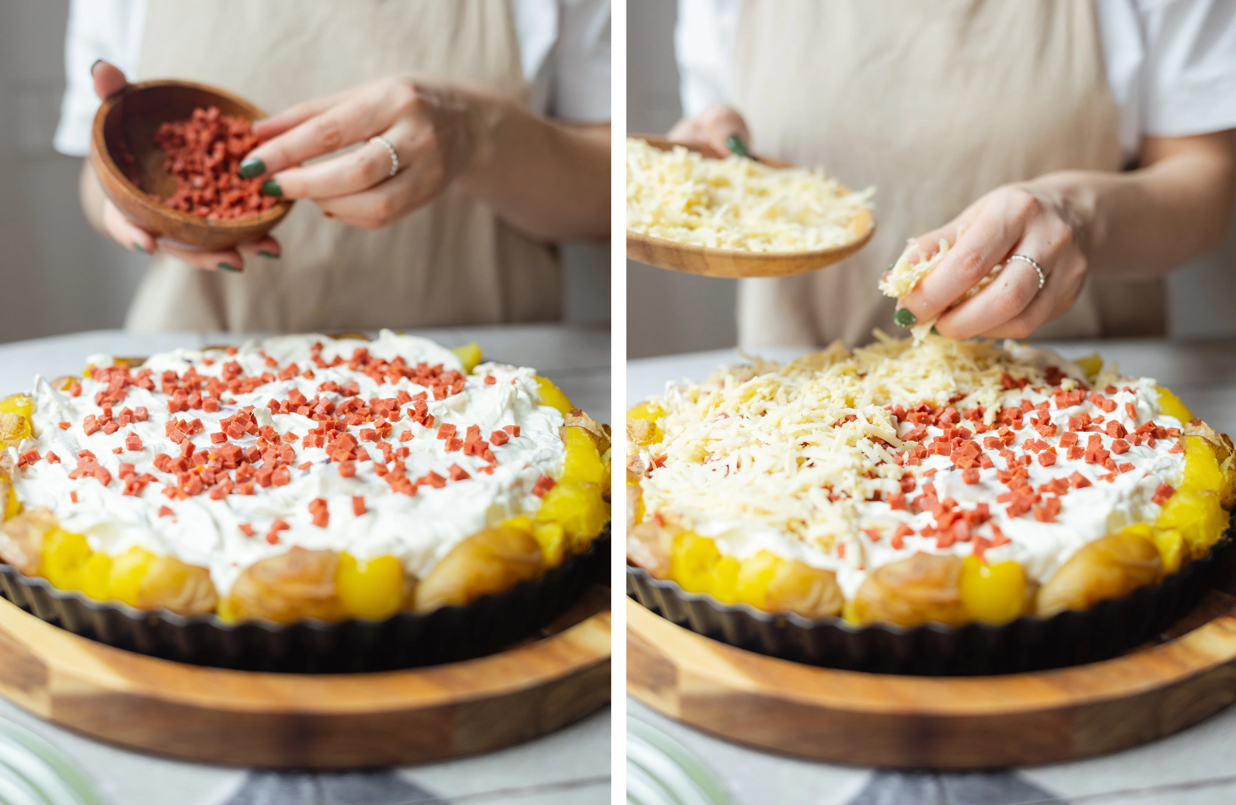 R956 Smashed Potato Onion Tarte