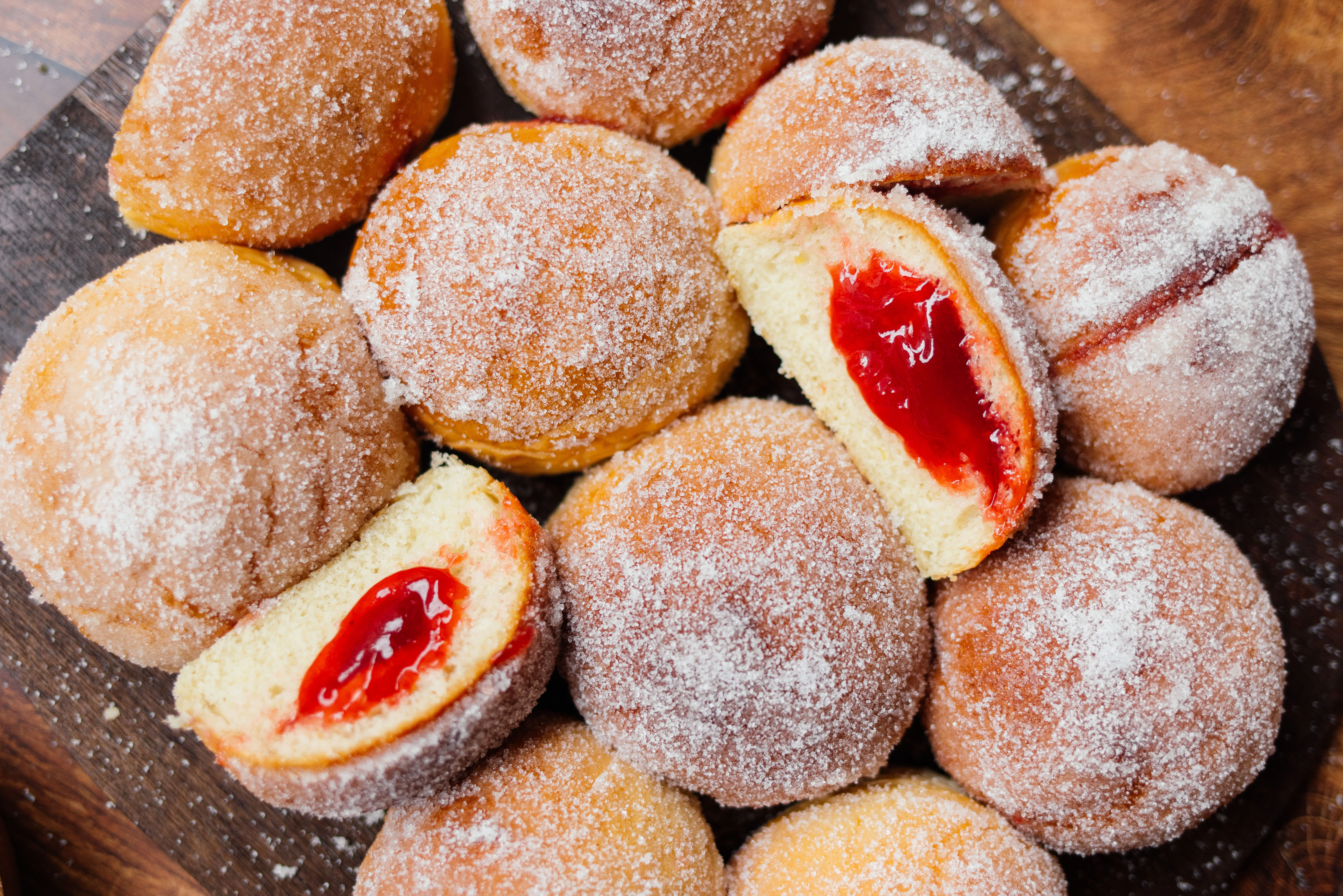 Vegan Baked Jelly Doughnuts