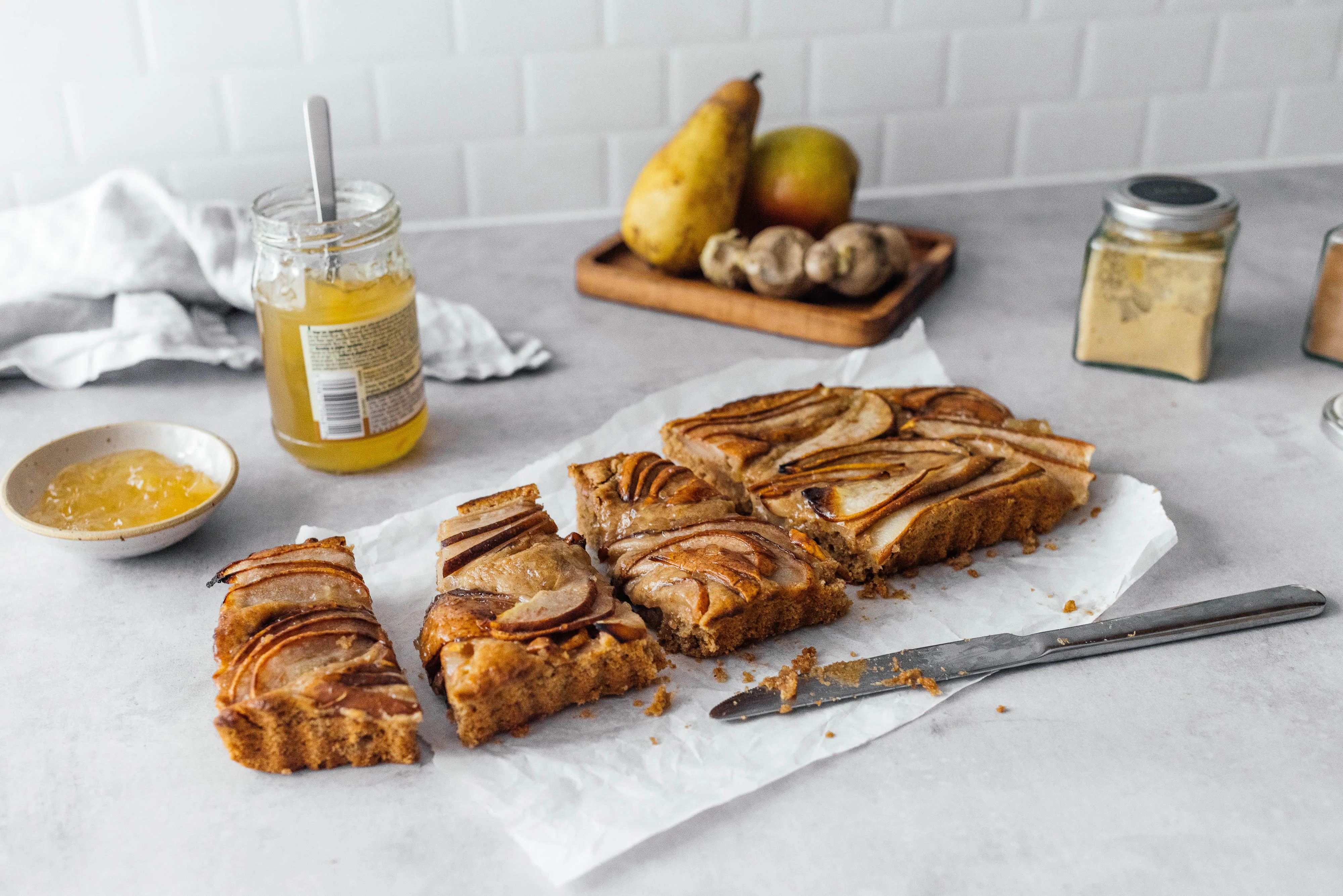 Veganer Birnen-Ingwer-Kuchen